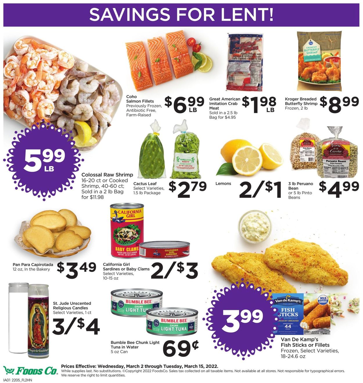 Foods Co. Ad from 03/02/2022