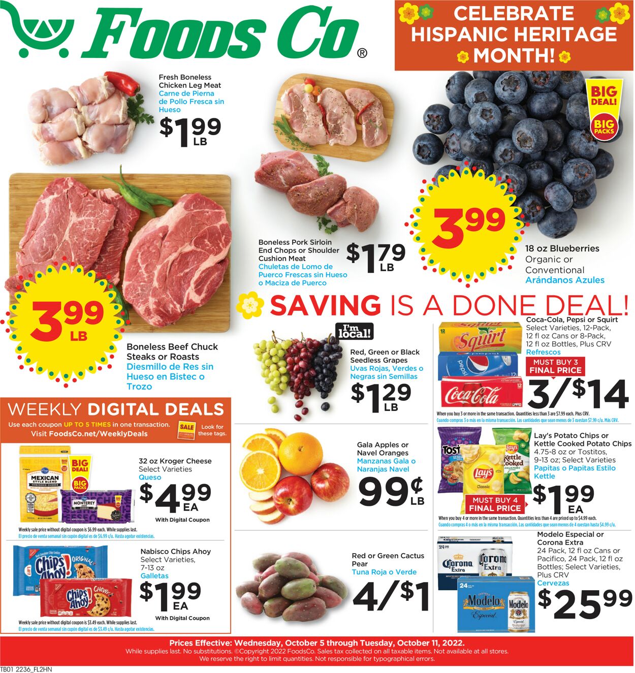 Foods Co. Ad from 10/05/2022