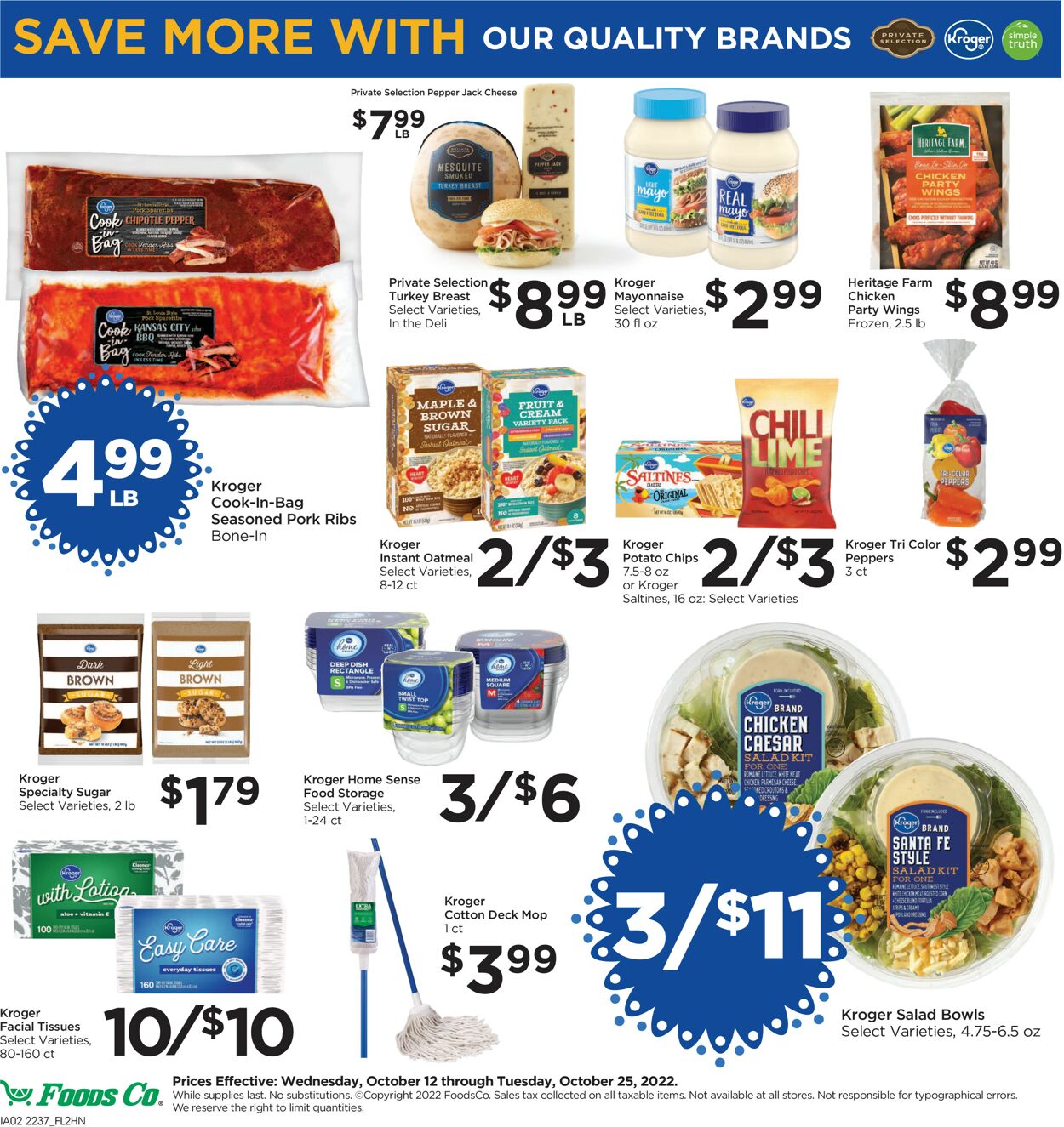 Foods Co. Ad from 10/12/2022
