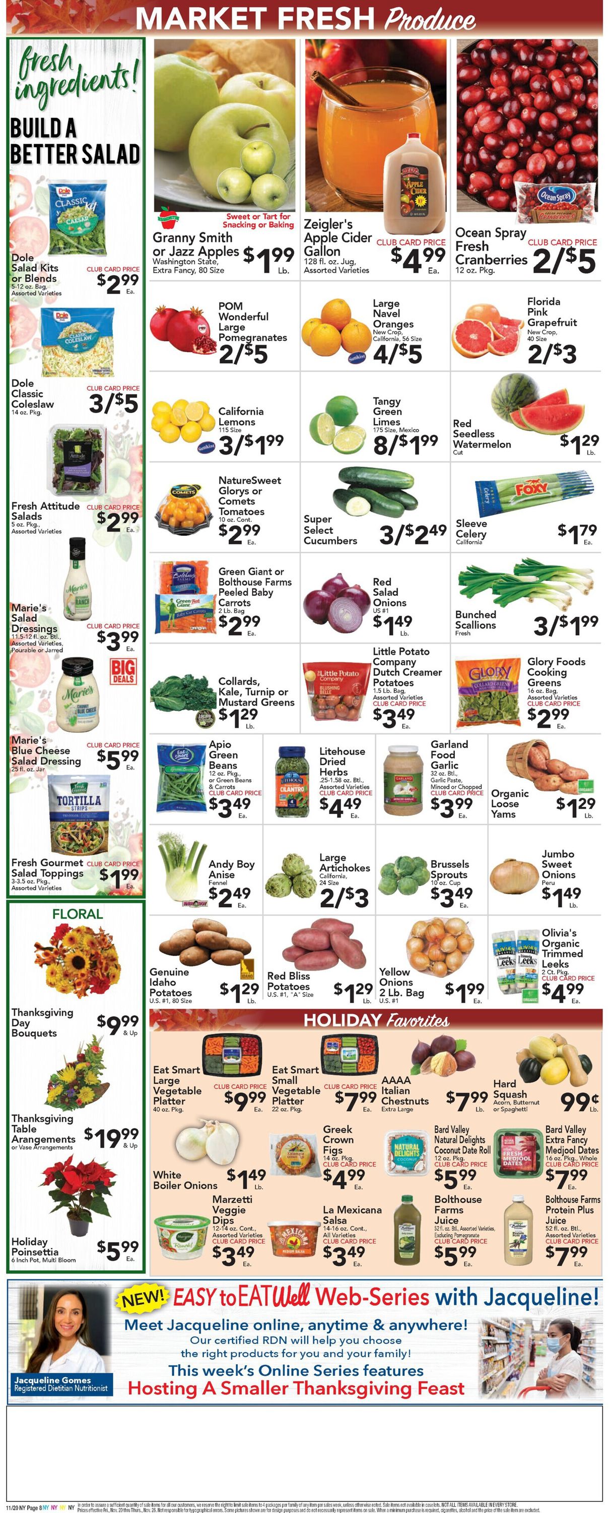 Foodtown Ad from 11/20/2020