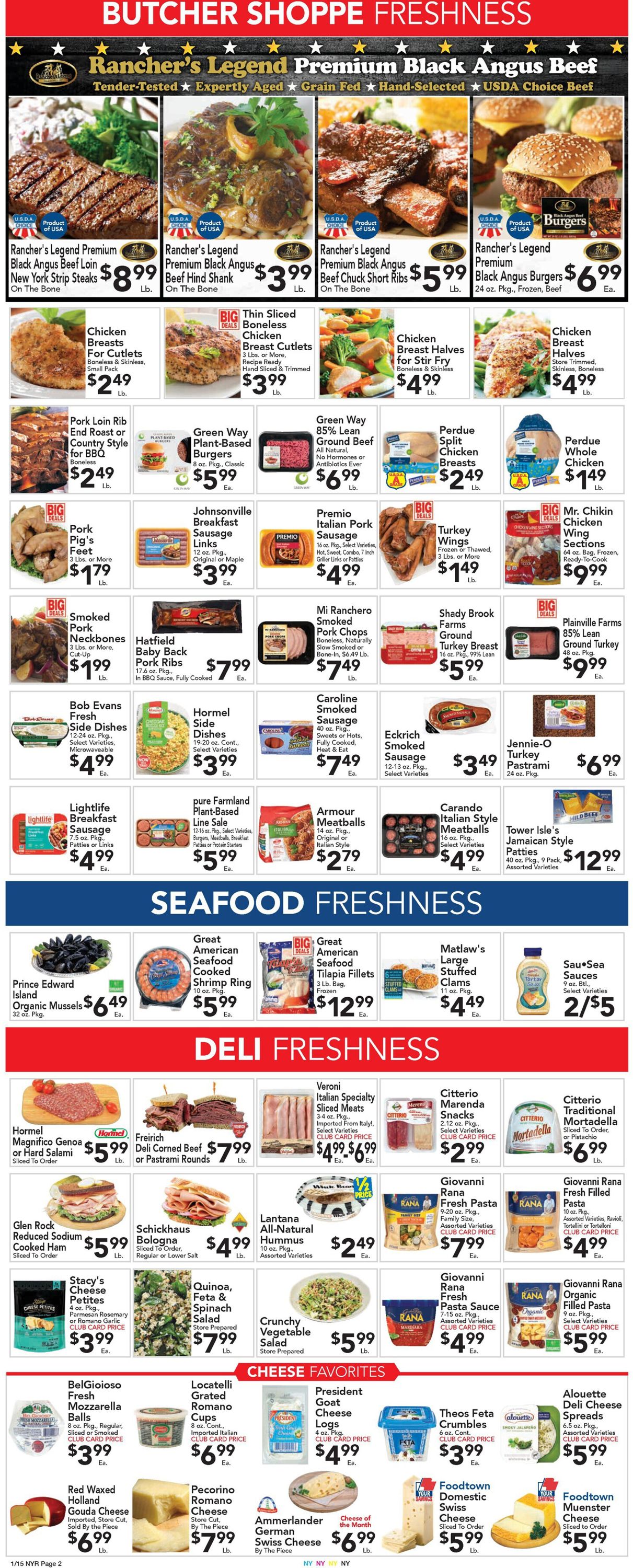 Foodtown Ad from 01/15/2021