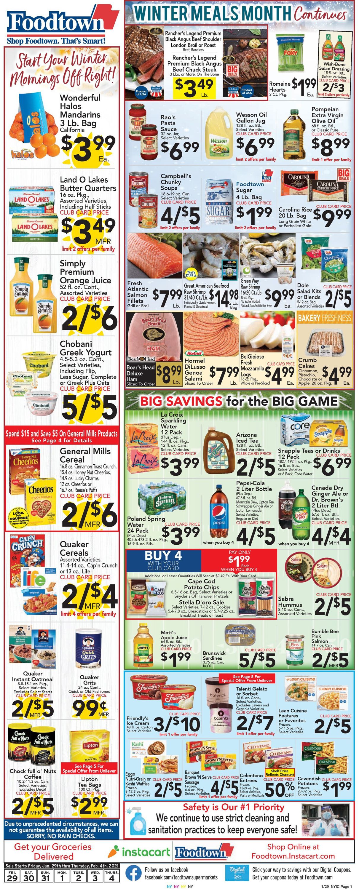 Foodtown Ad from 01/29/2021