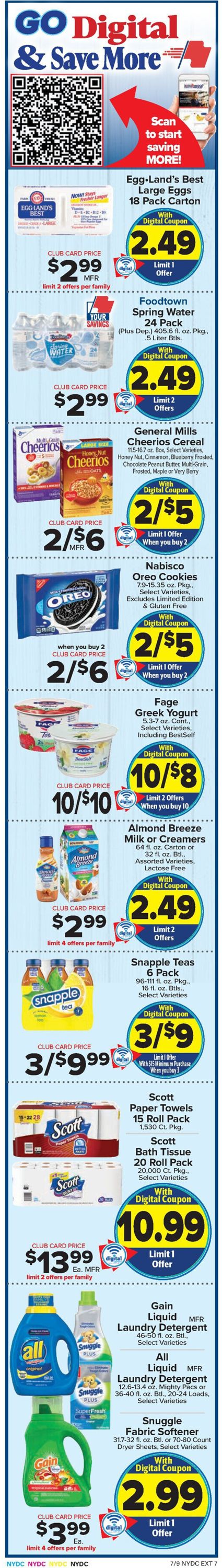 Foodtown Ad from 07/09/2021