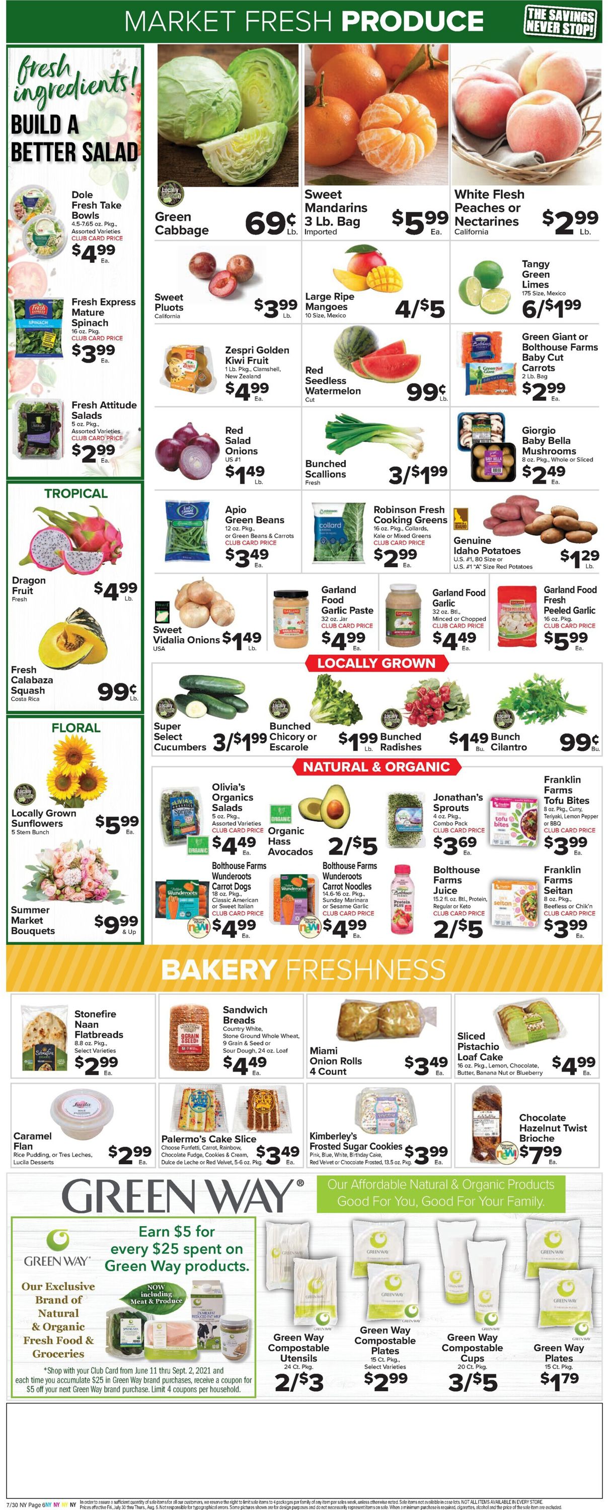 Foodtown Ad from 07/30/2021