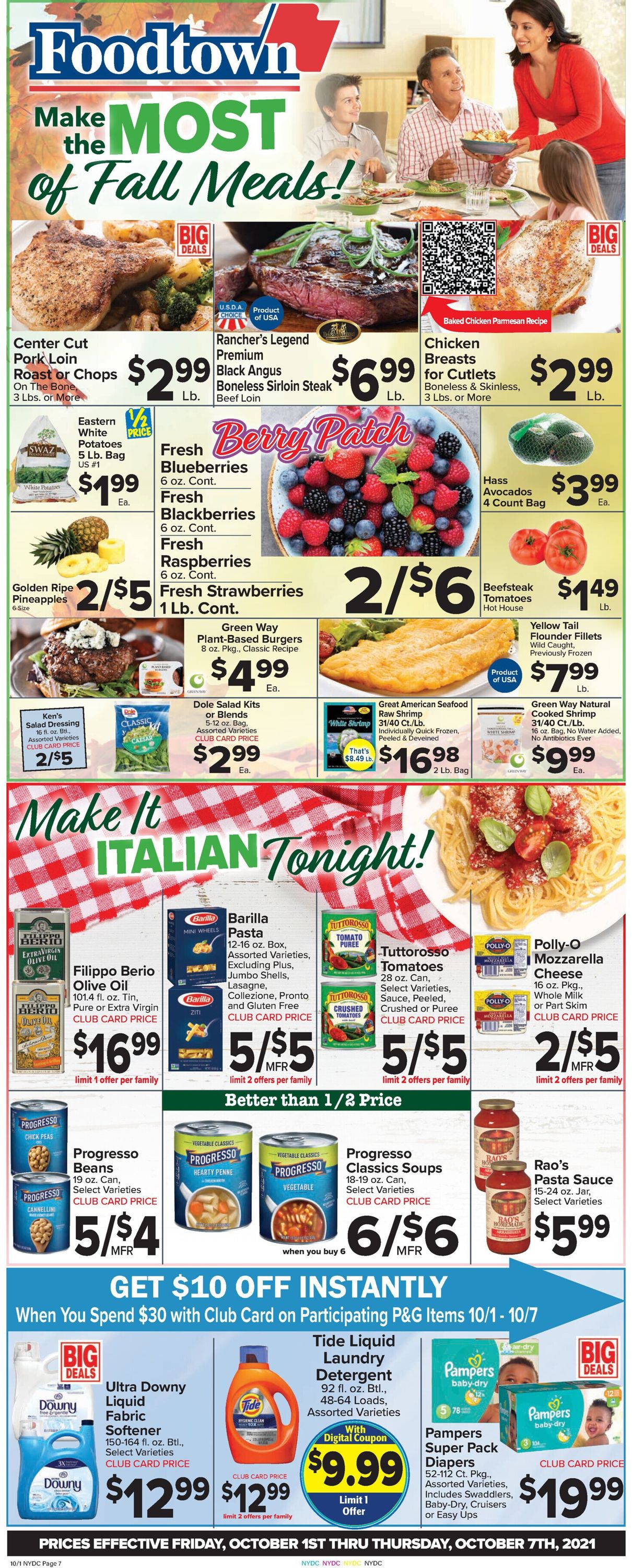 Foodtown Ad from 10/01/2021