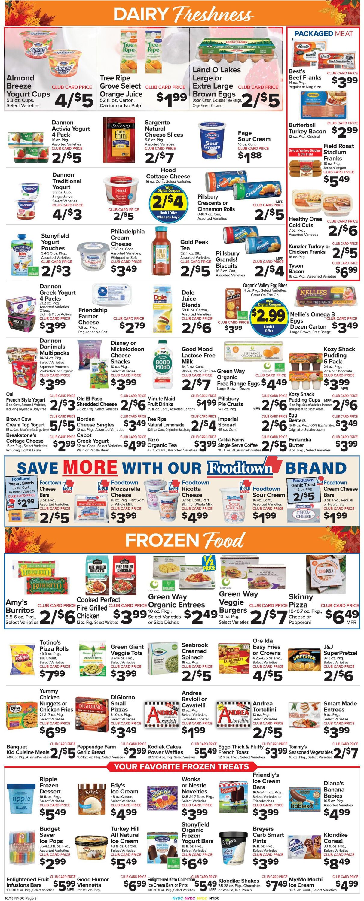 Foodtown Ad from 10/15/2021