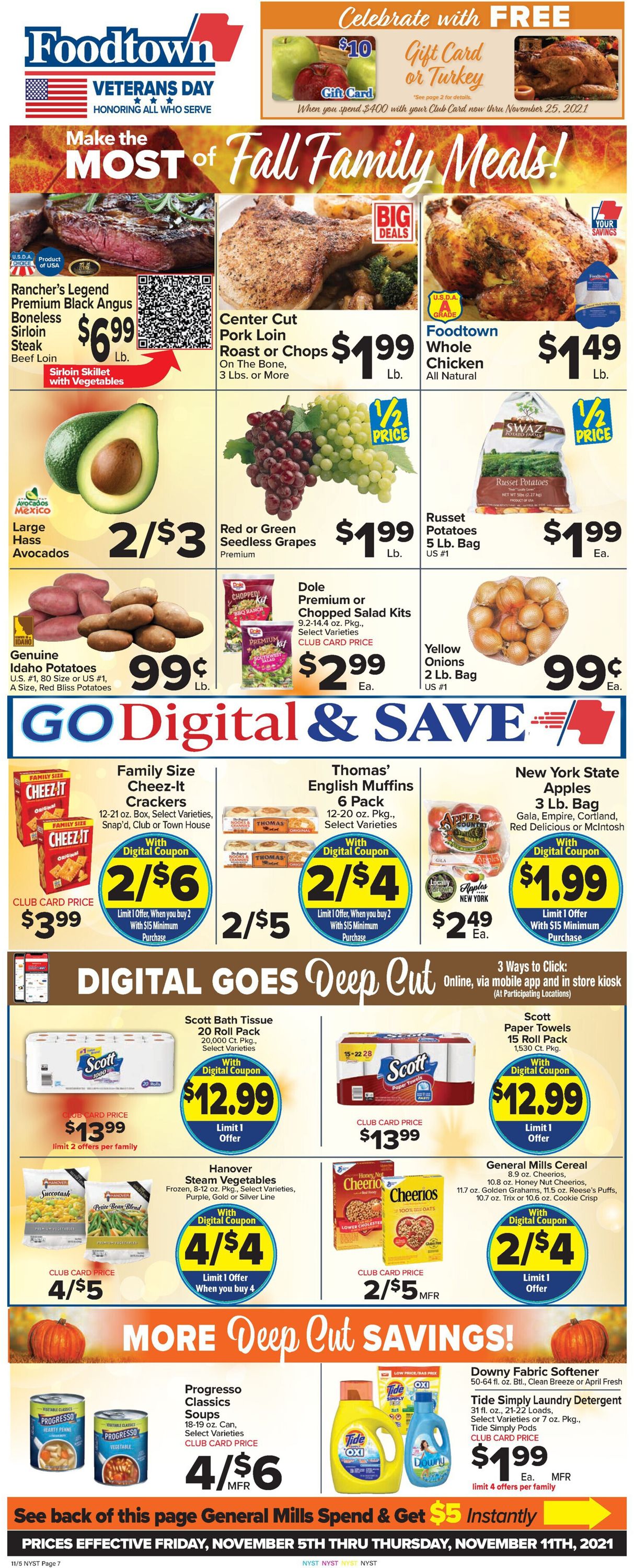 Foodtown Ad from 11/05/2021