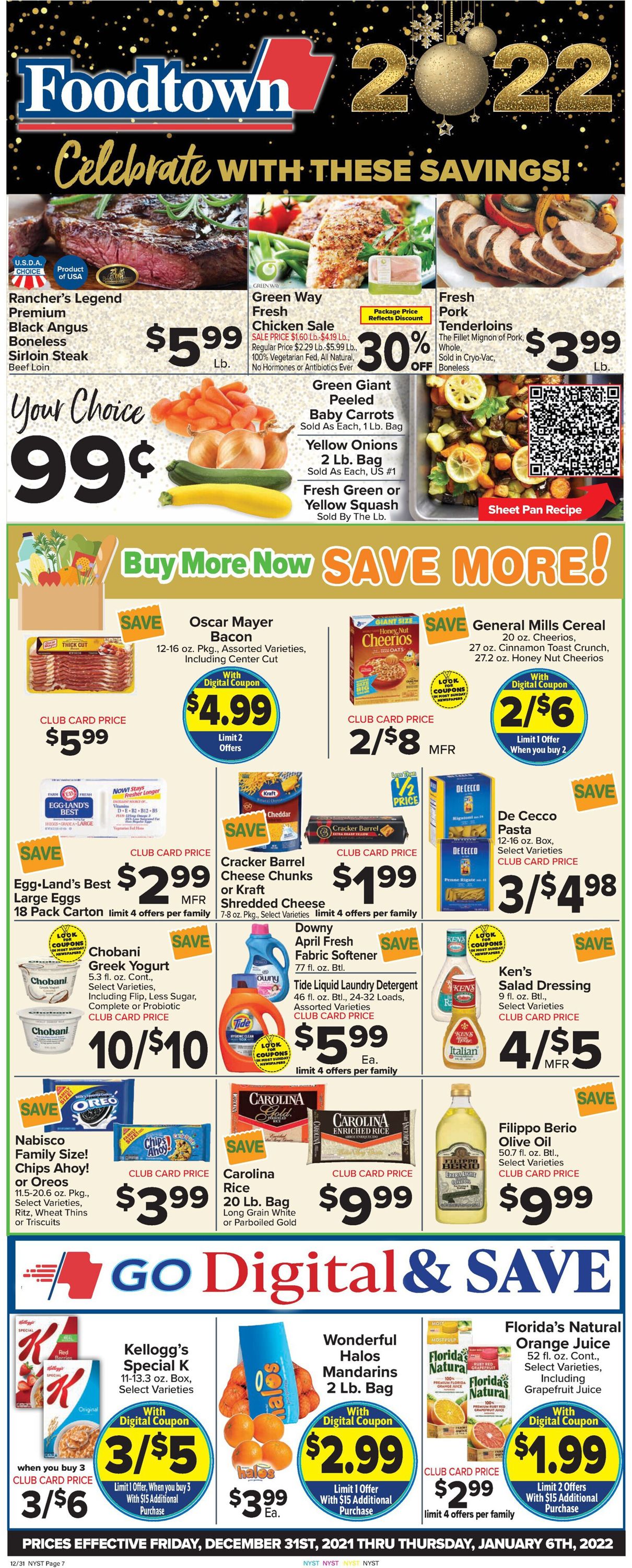 Foodtown Ad from 12/31/2021