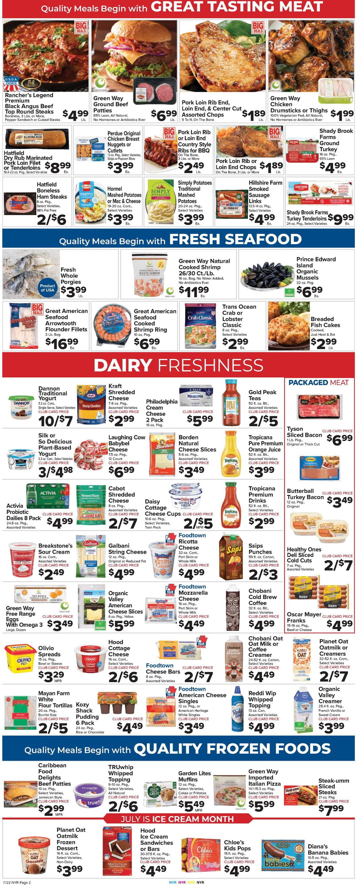Foodtown Ad from 07/22/2022