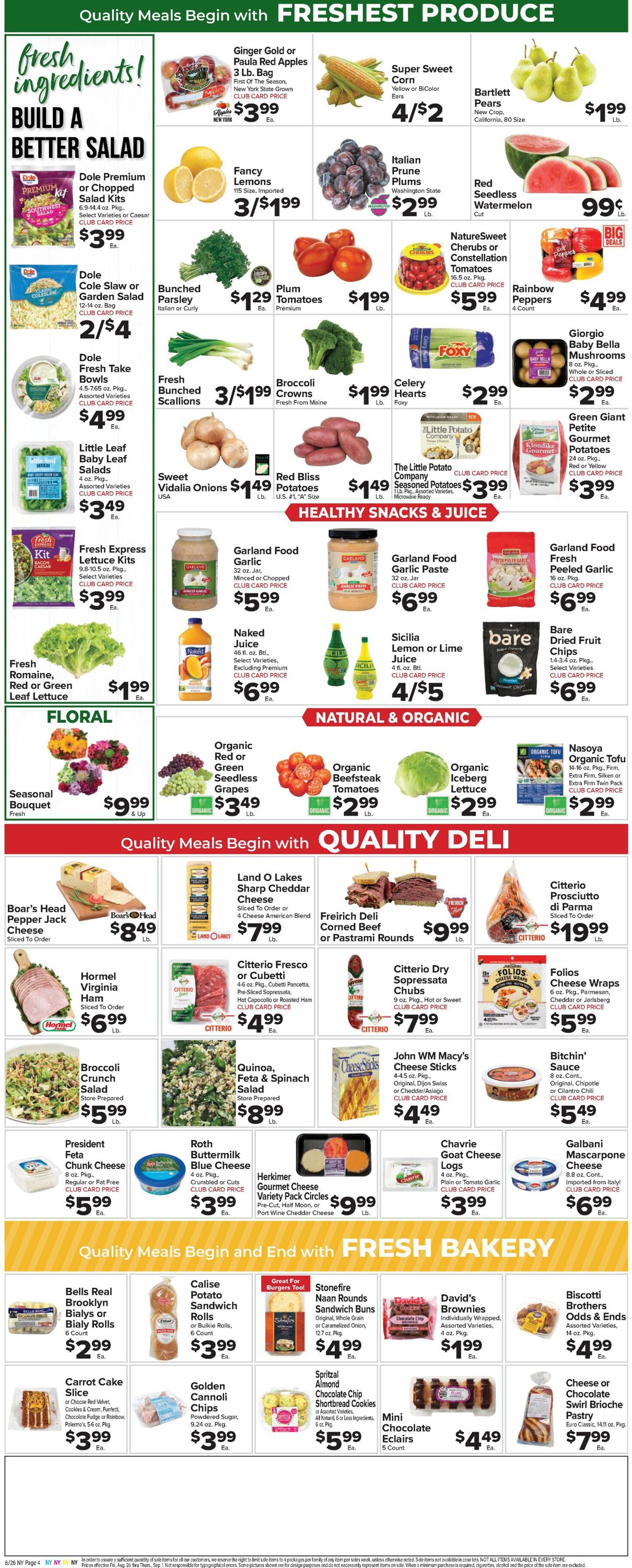 Foodtown Ad from 08/26/2022