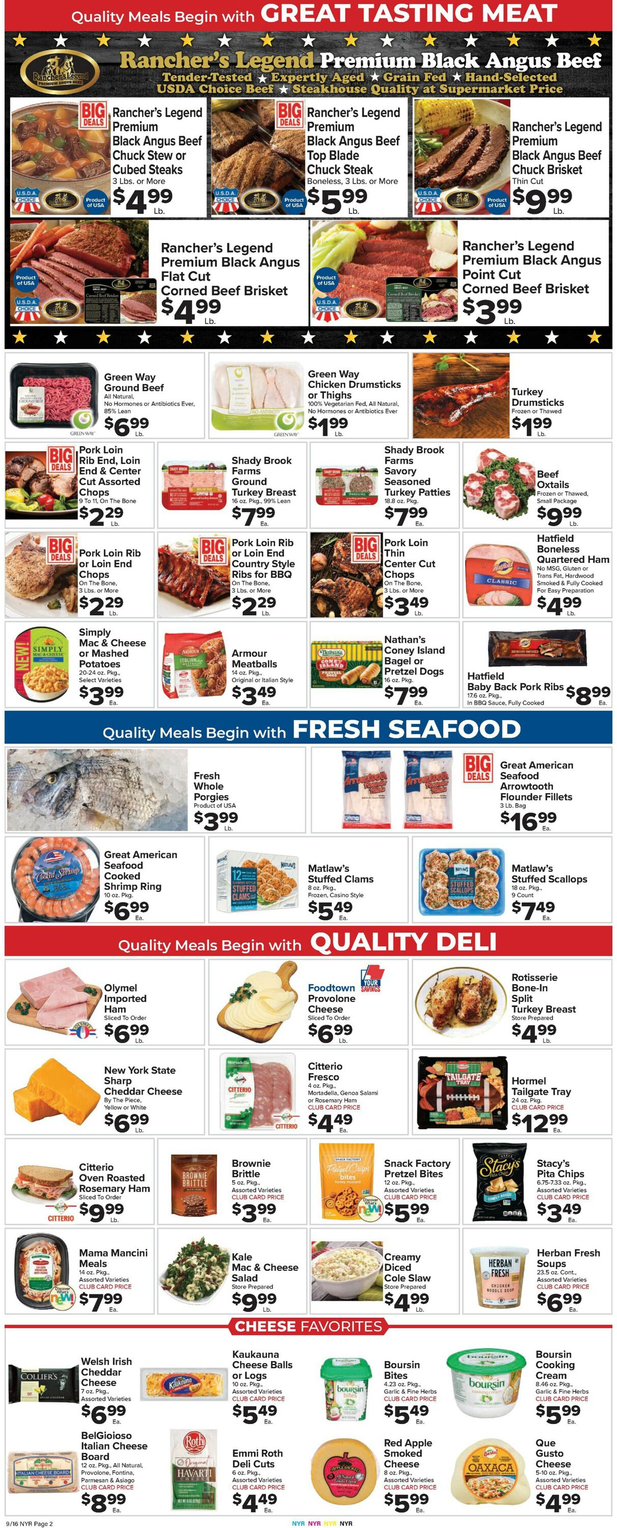 Foodtown Ad from 09/16/2022