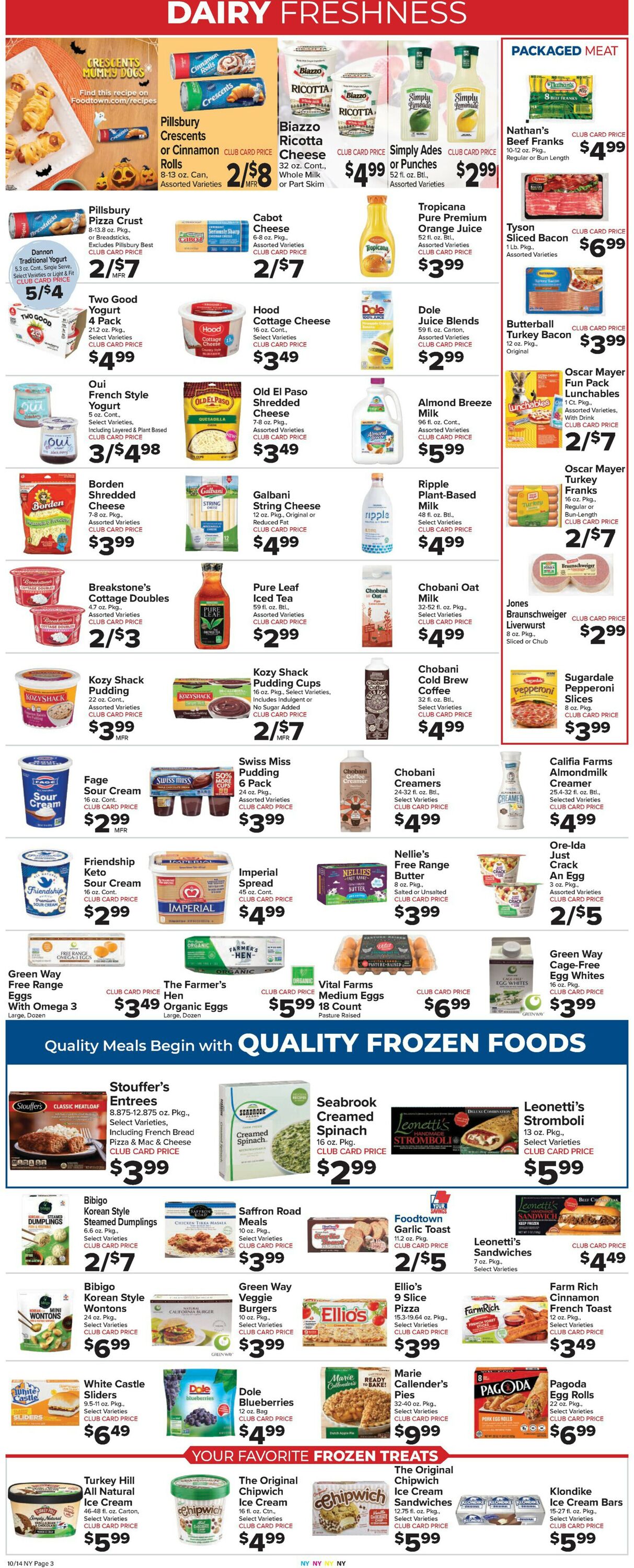 Foodtown Ad from 10/14/2022