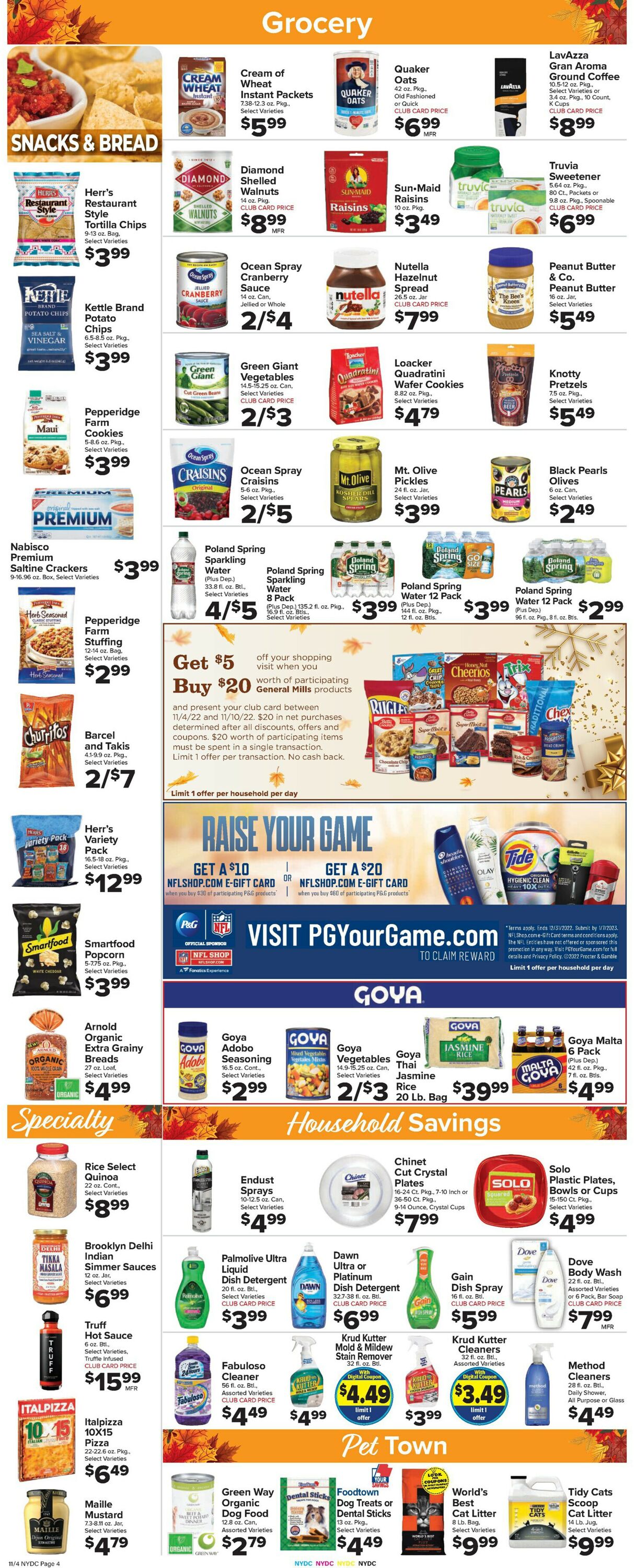 Foodtown Ad from 11/04/2022