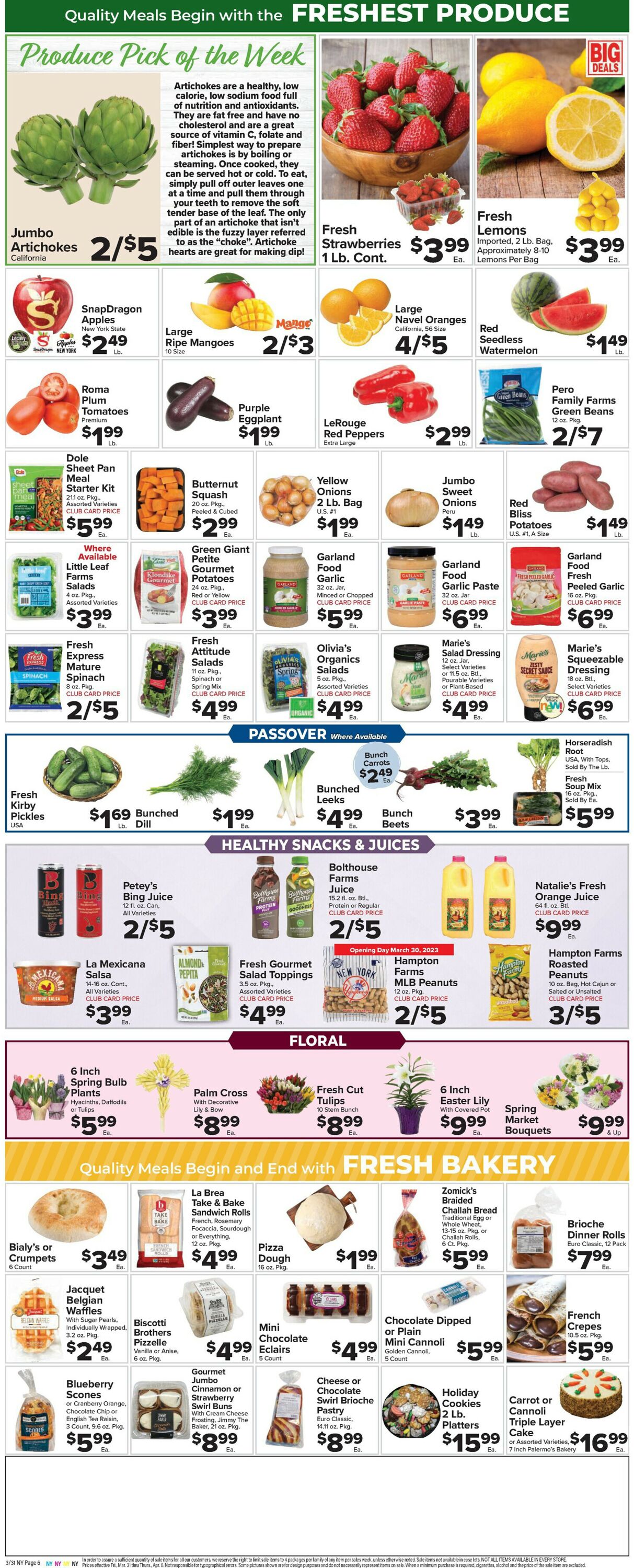 Foodtown Ad from 03/31/2023
