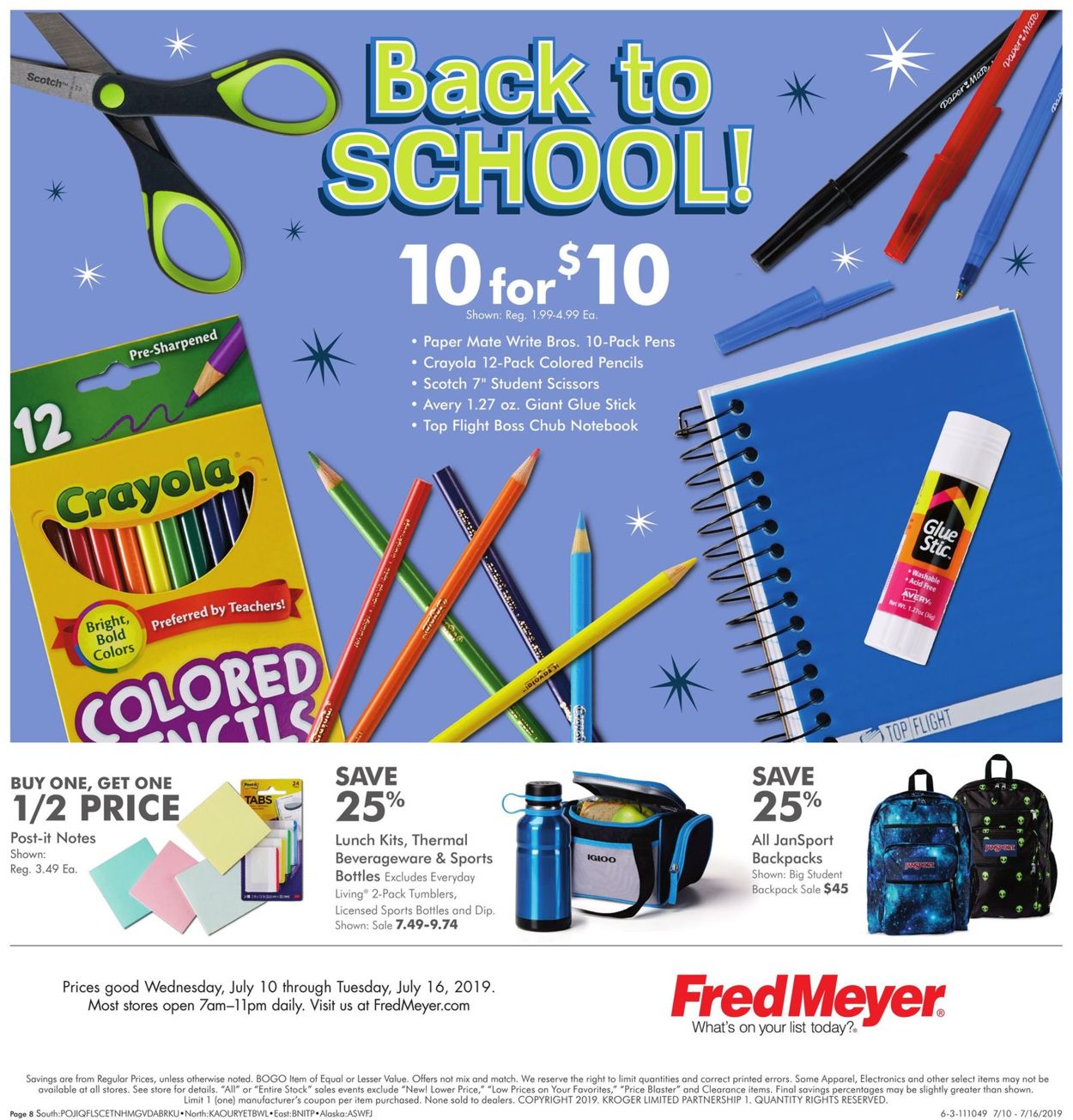 Fred Meyer Ad from 07/10/2019