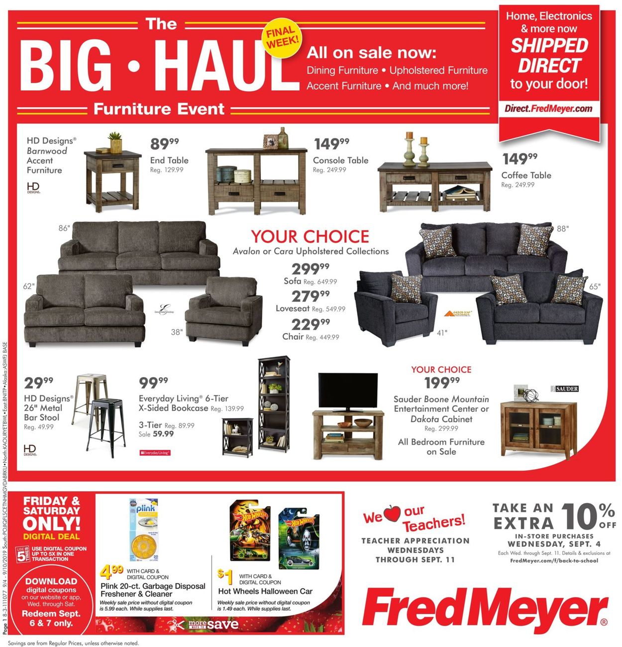 Fred Meyer Ad from 09/04/2019