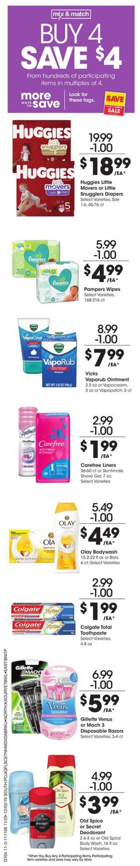 Fred Meyer Ad from 11/29/2019