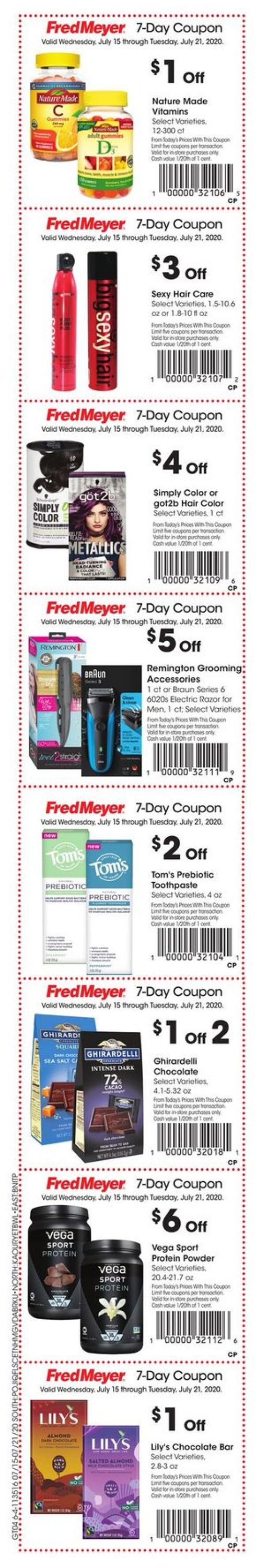 Fred Meyer Ad from 07/15/2020