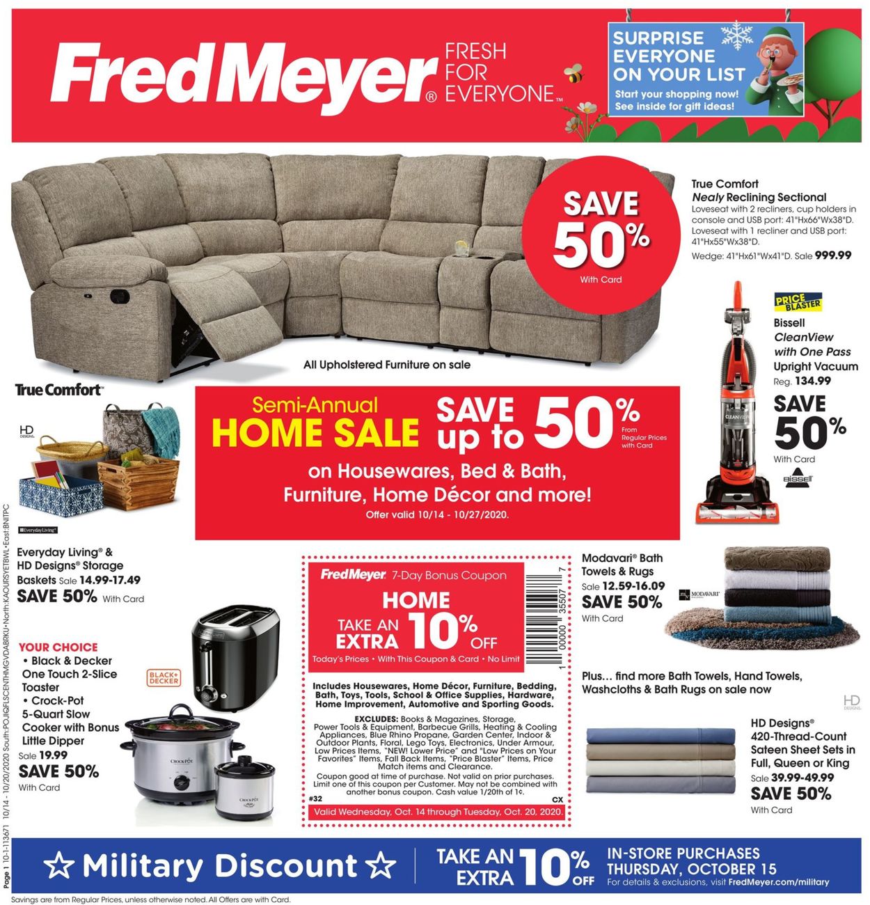 Fred Meyer Ad from 10/14/2020