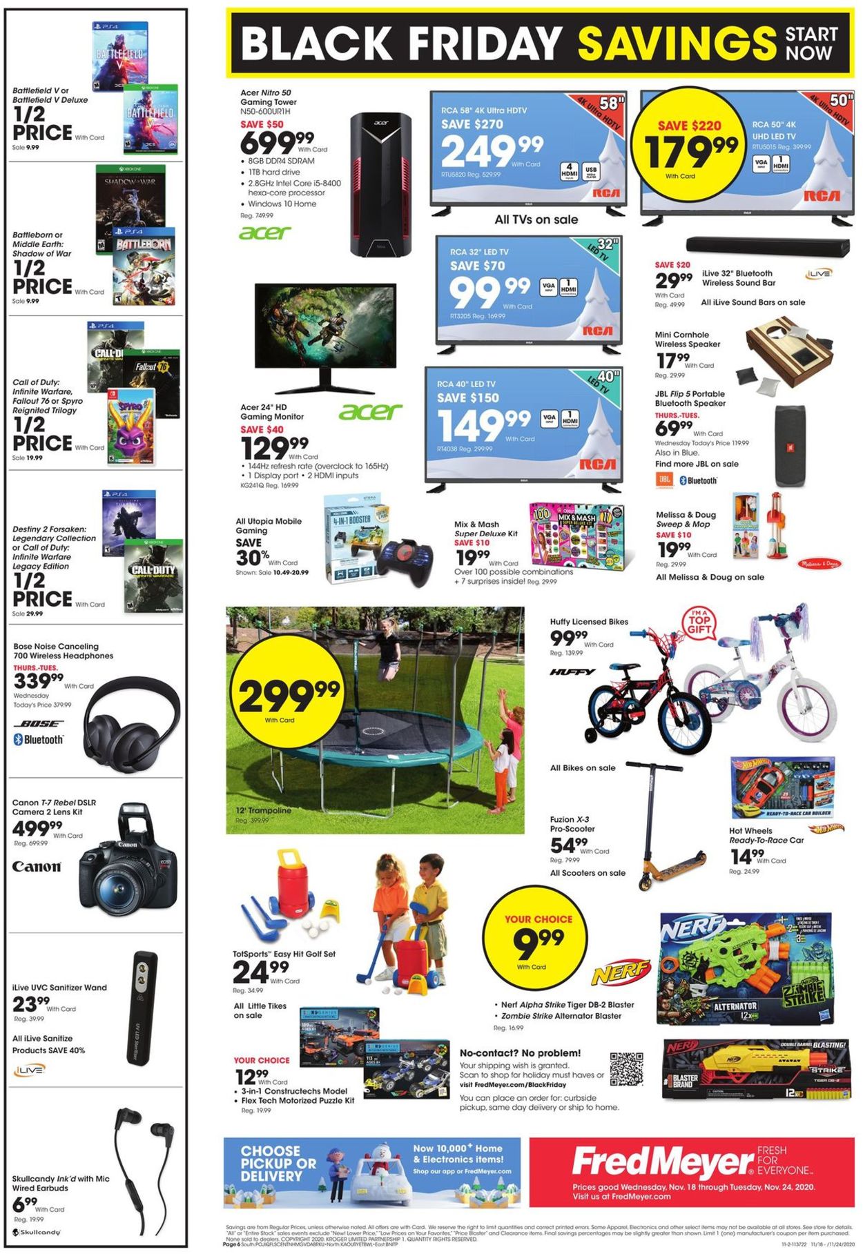 Fred Meyer Ad from 11/18/2020
