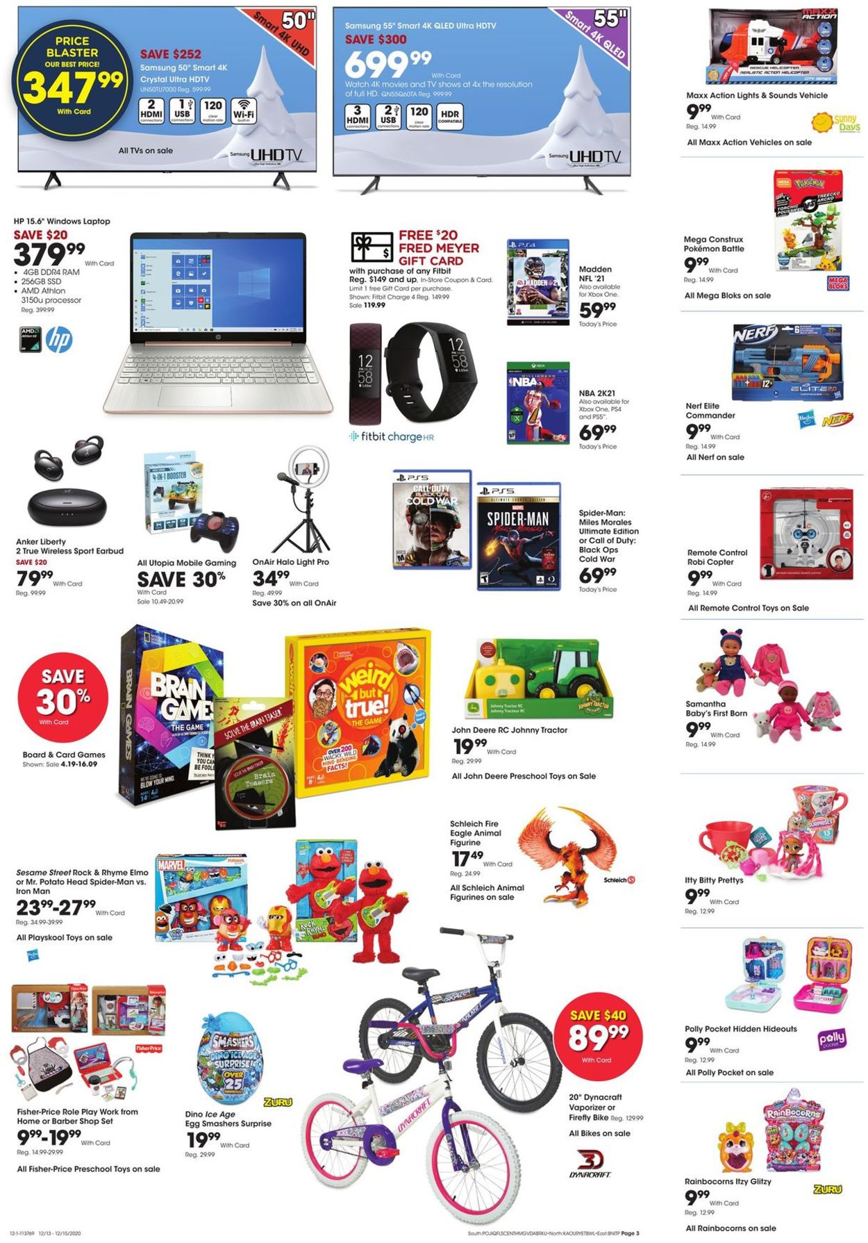 Fred Meyer Ad from 12/13/2020