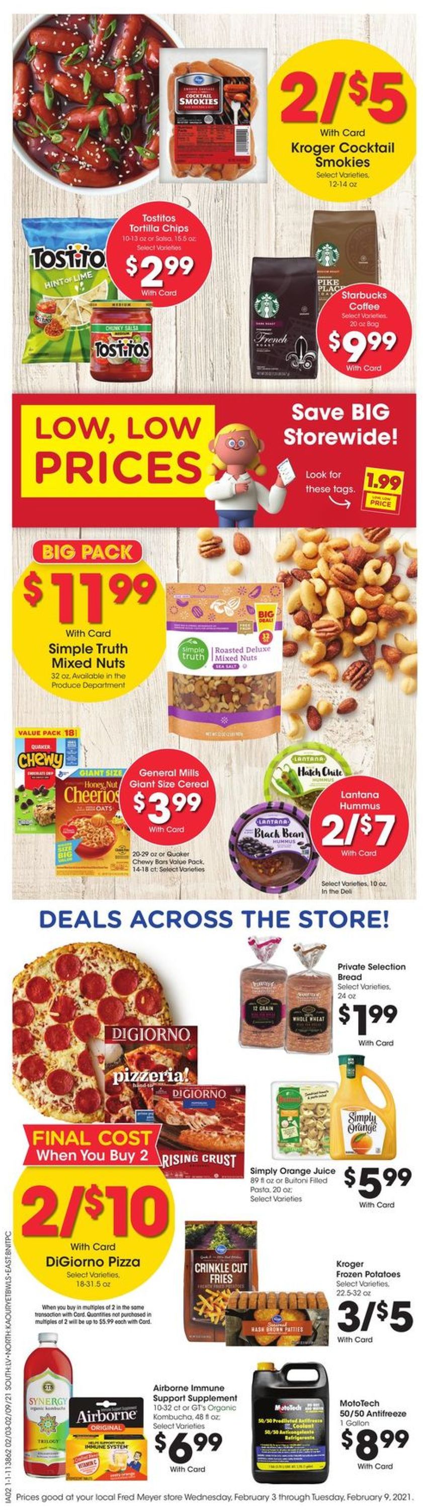 Fred Meyer Ad from 02/03/2021