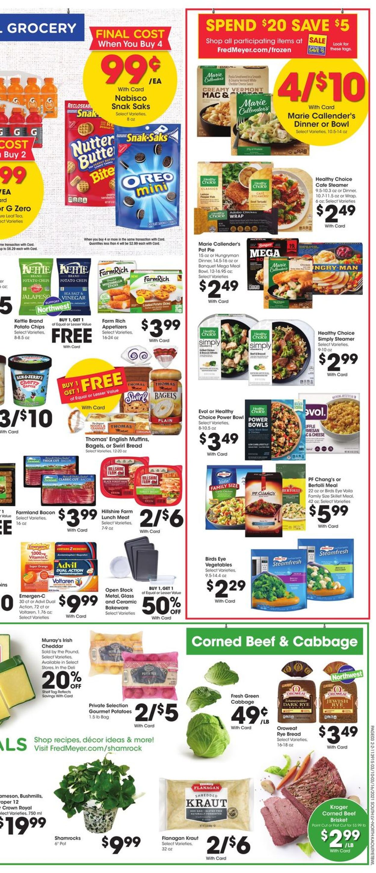 Fred Meyer Ad from 03/10/2021