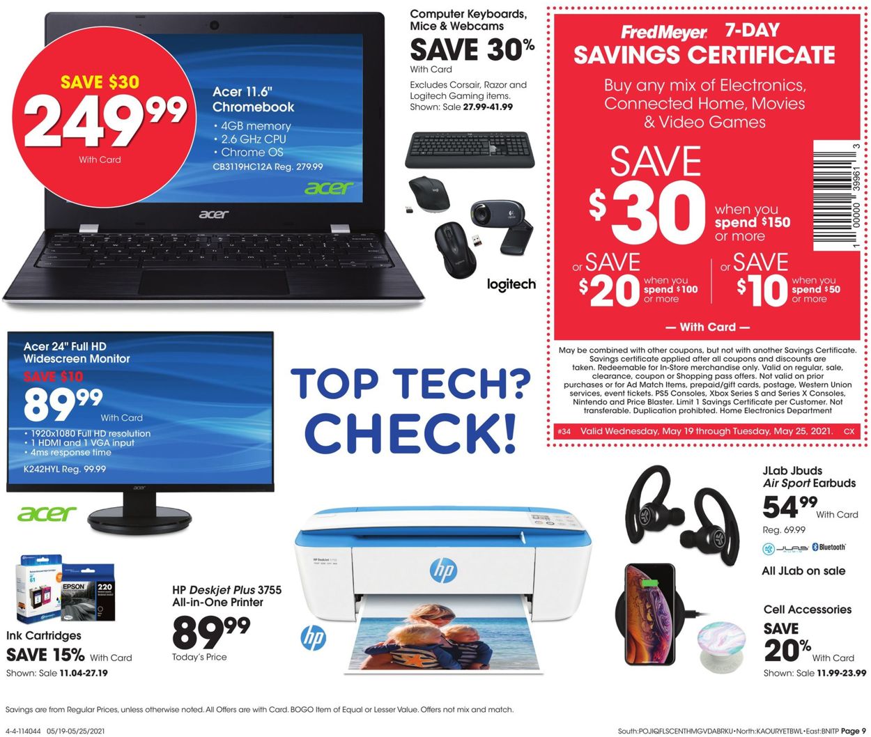 Fred Meyer Ad from 05/19/2021