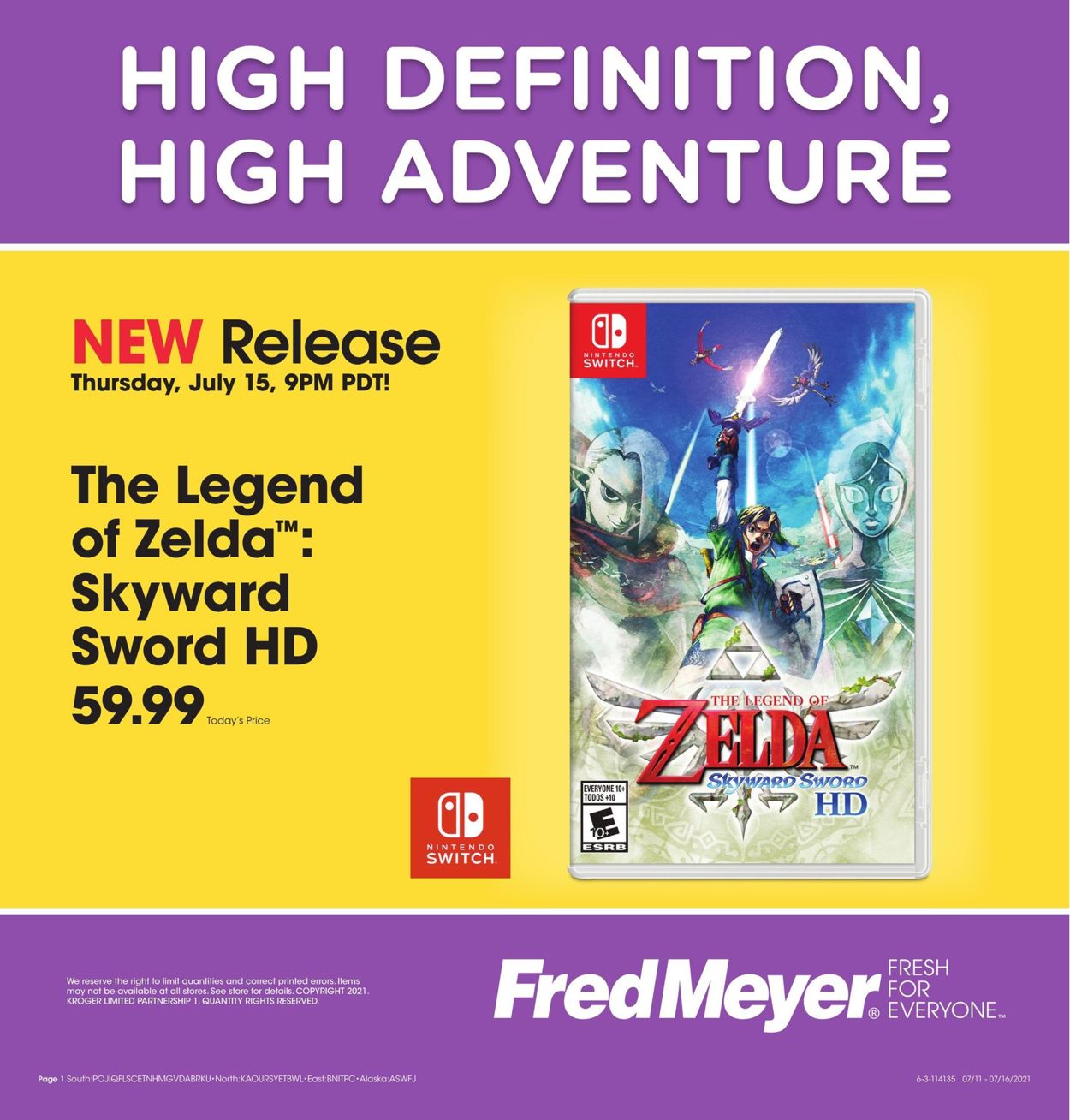 Fred Meyer Ad from 07/13/2021