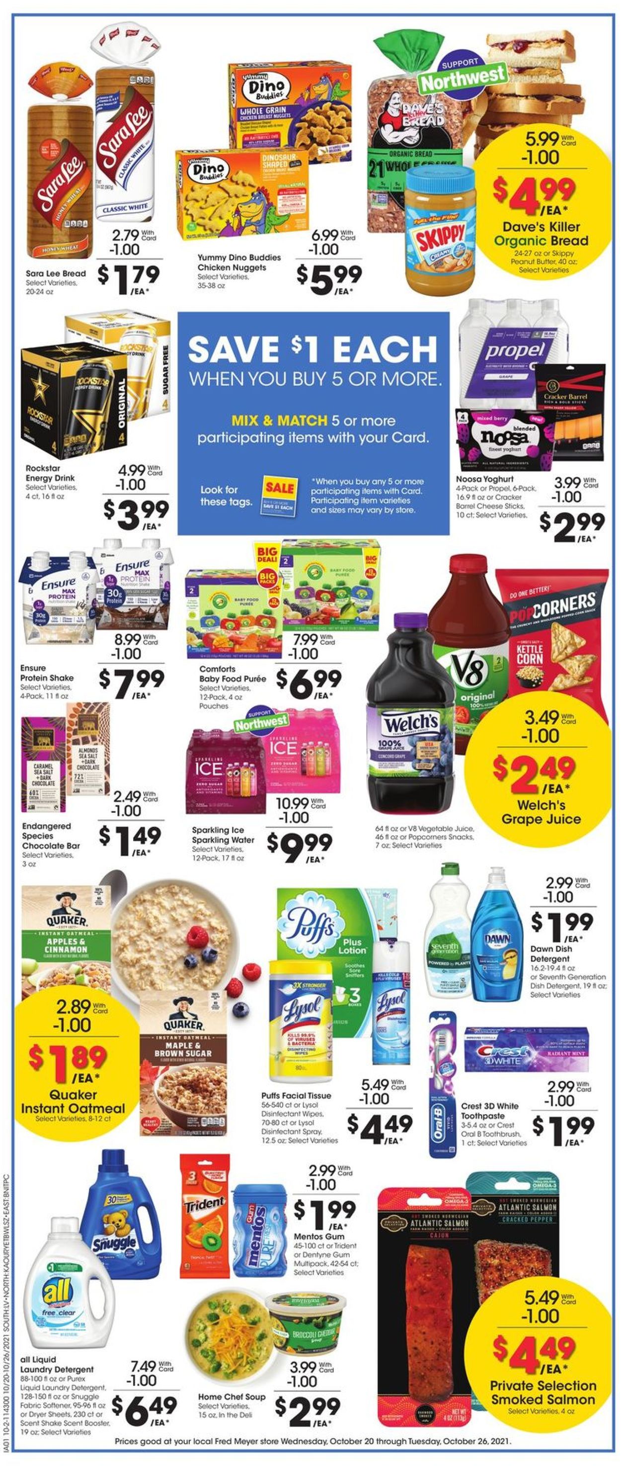 Fred Meyer Ad from 10/20/2021