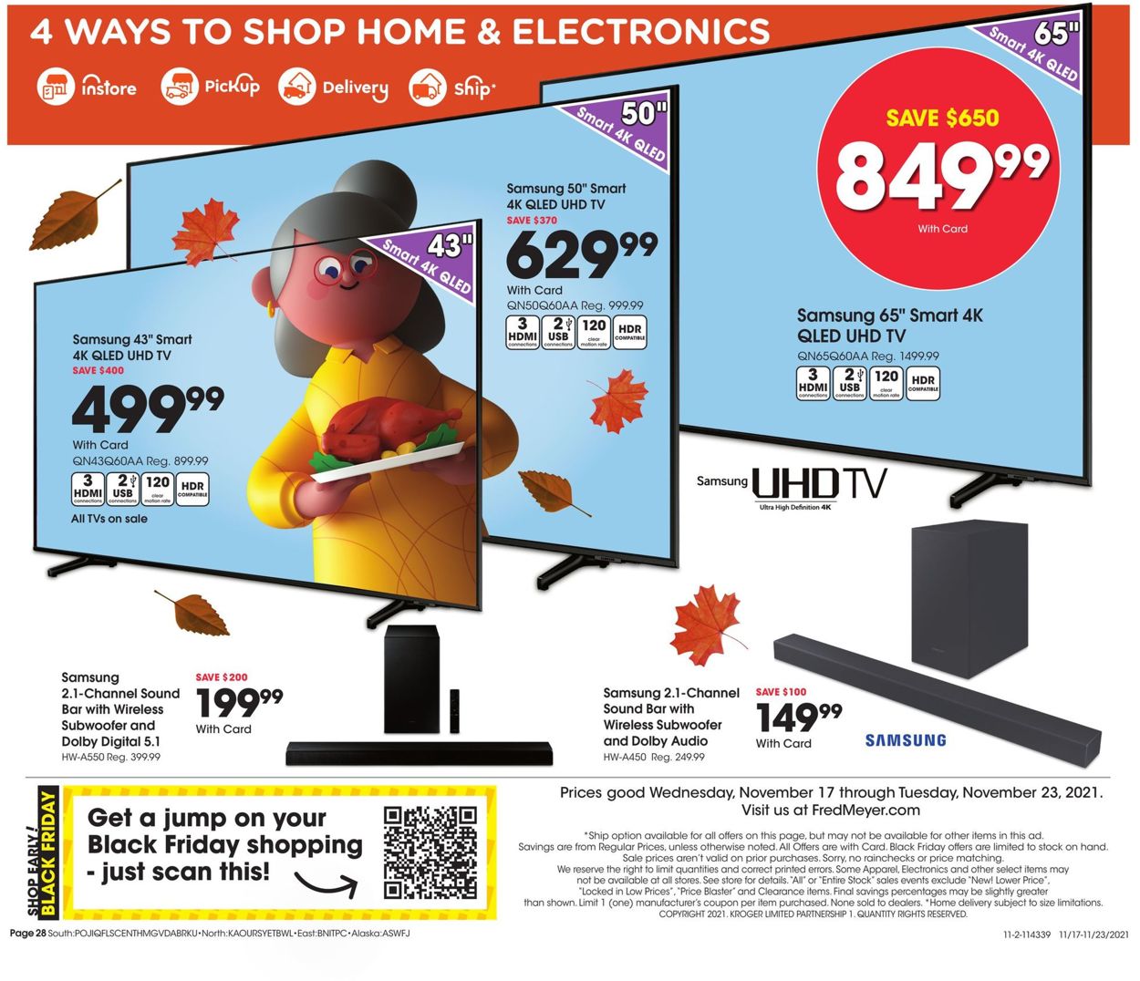 Fred Meyer Ad from 11/17/2021