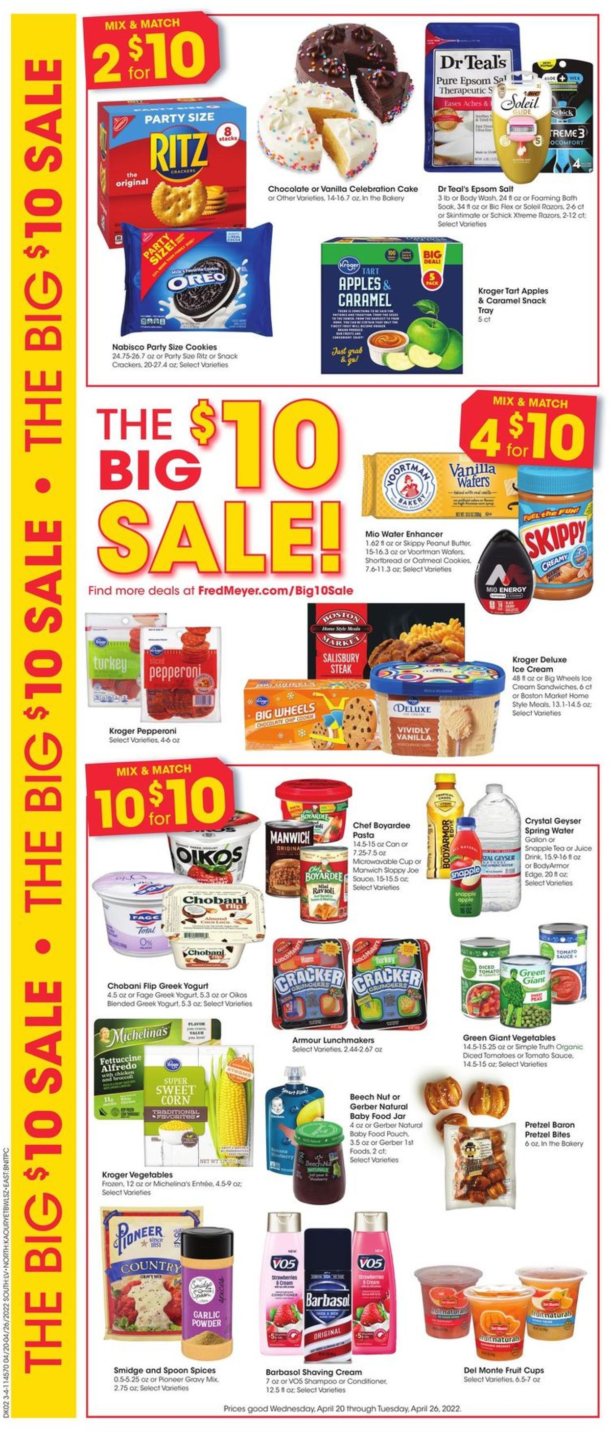 Fred Meyer Ad from 04/20/2022