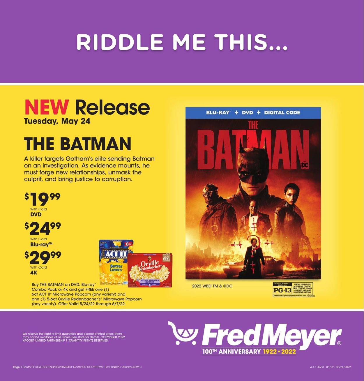 Fred Meyer Ad from 05/22/2022