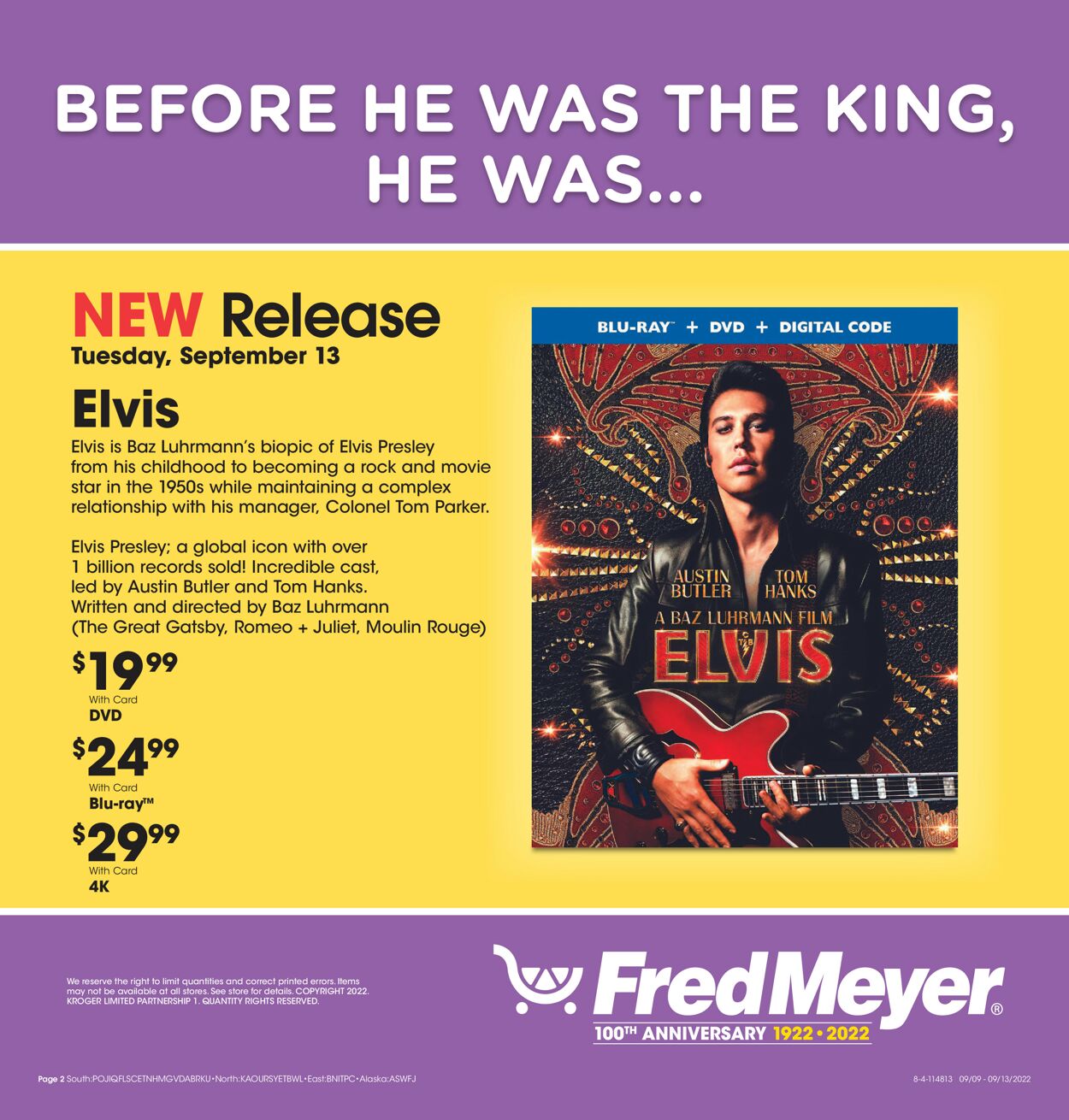 Fred Meyer Ad from 09/09/2022