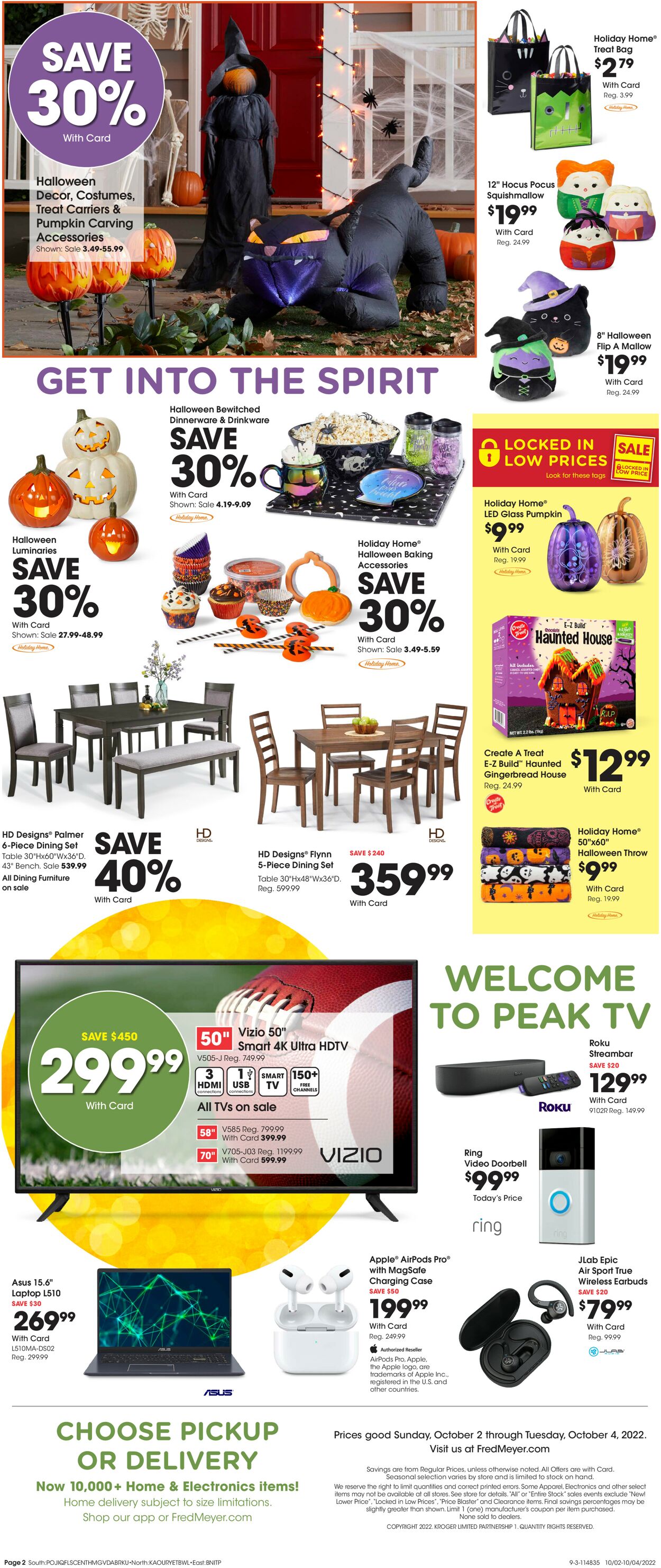 Fred Meyer Ad from 10/02/2022