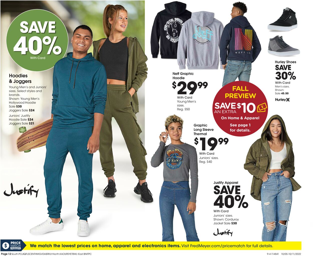 Fred Meyer Ad from 10/05/2022