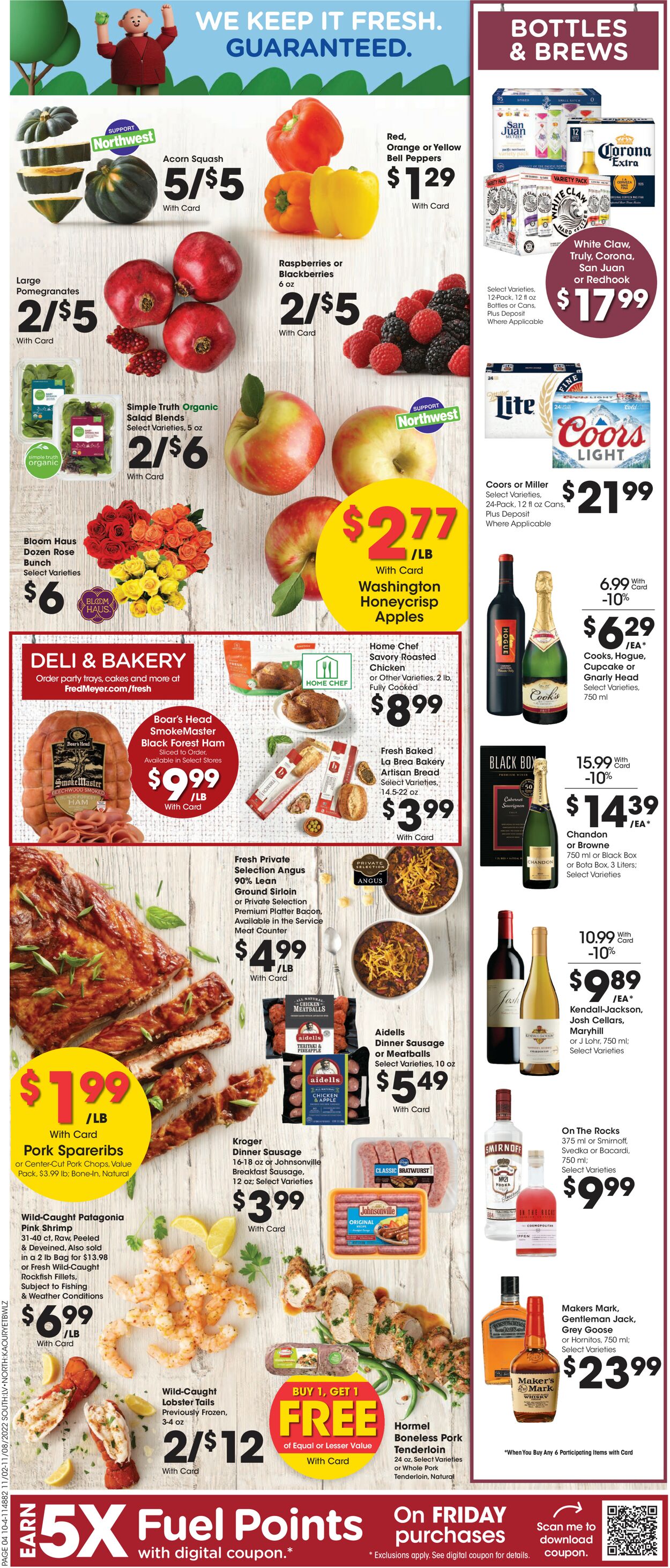 Fred Meyer Ad from 11/02/2022
