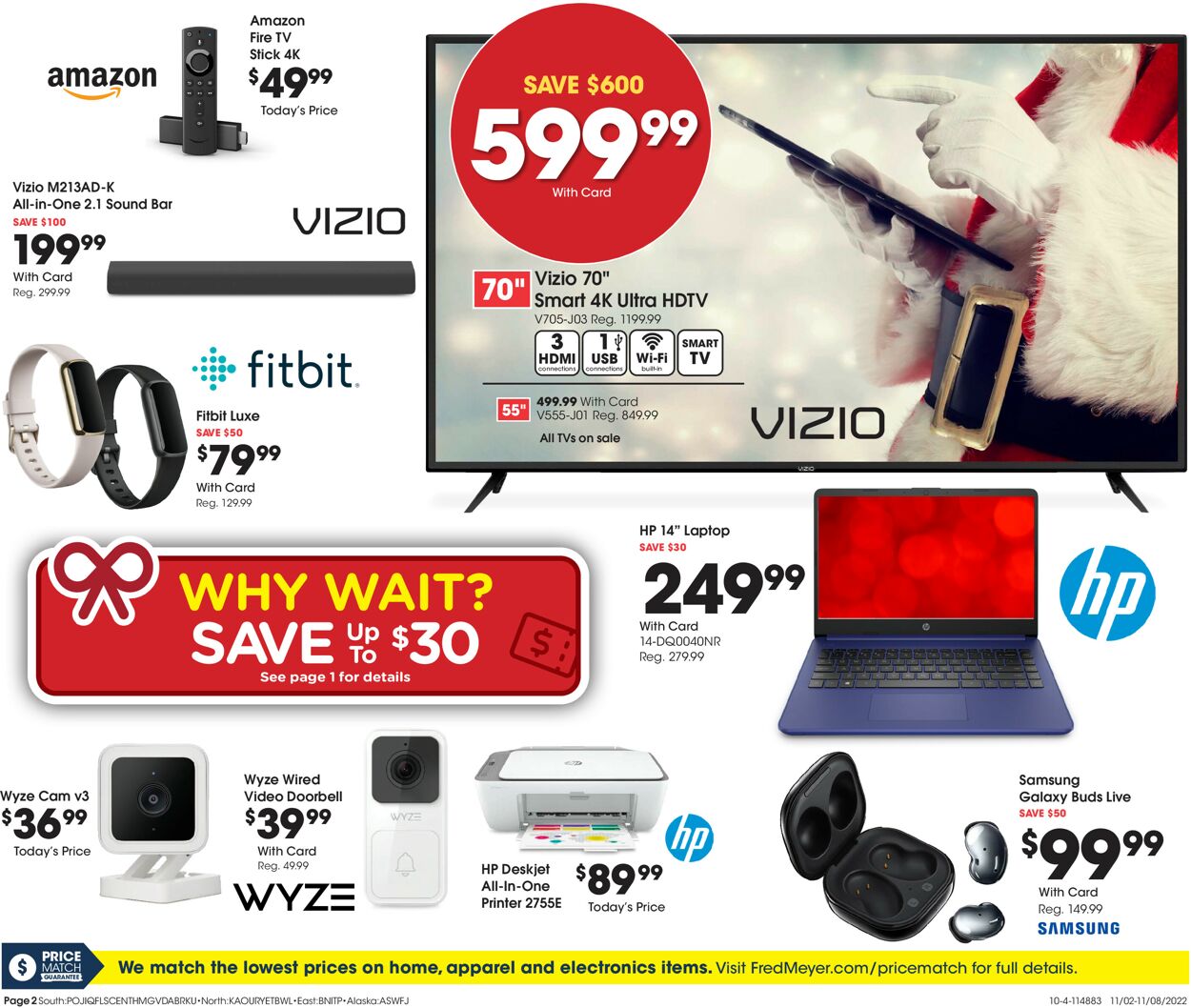 Fred Meyer Ad from 11/02/2022