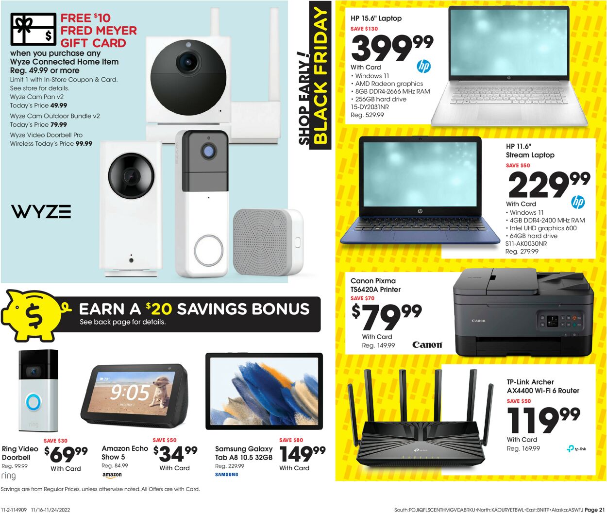 Fred Meyer Ad from 11/16/2022