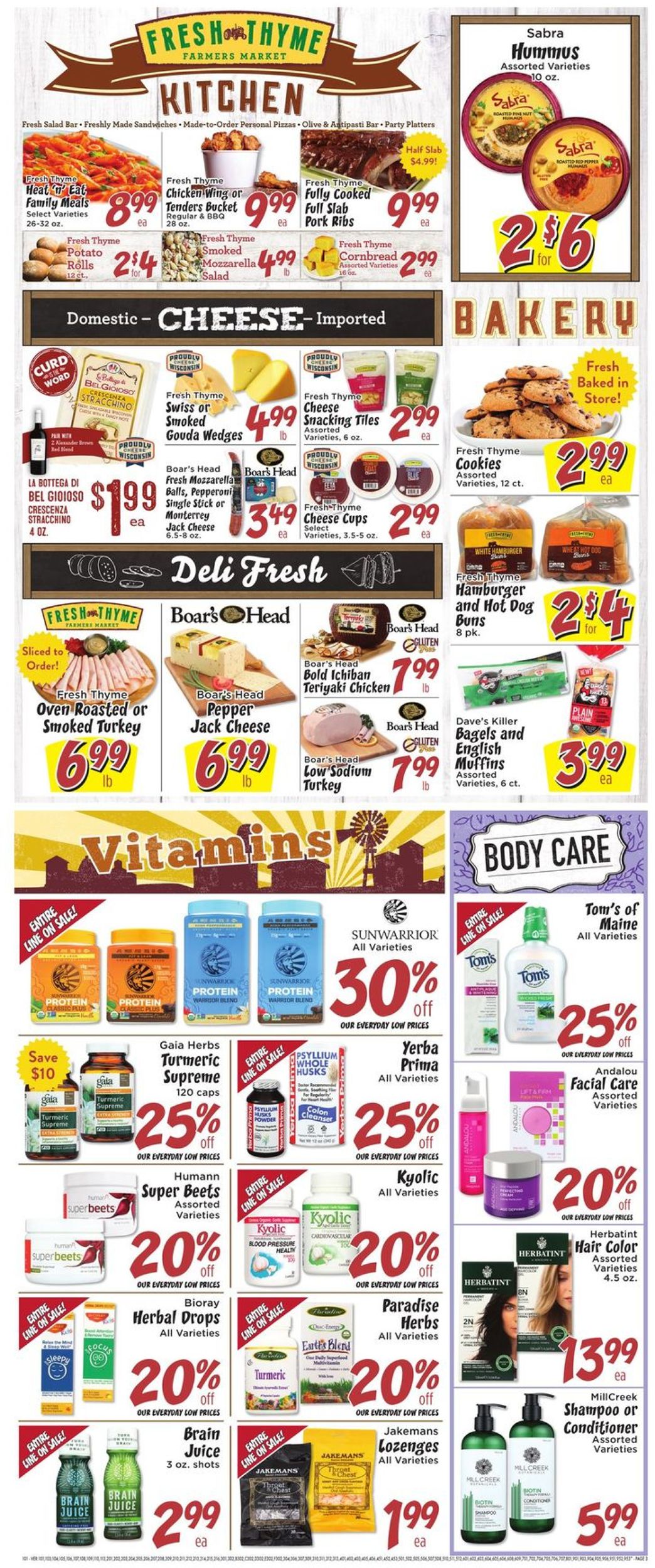 Fresh Thyme Ad from 08/29/2019