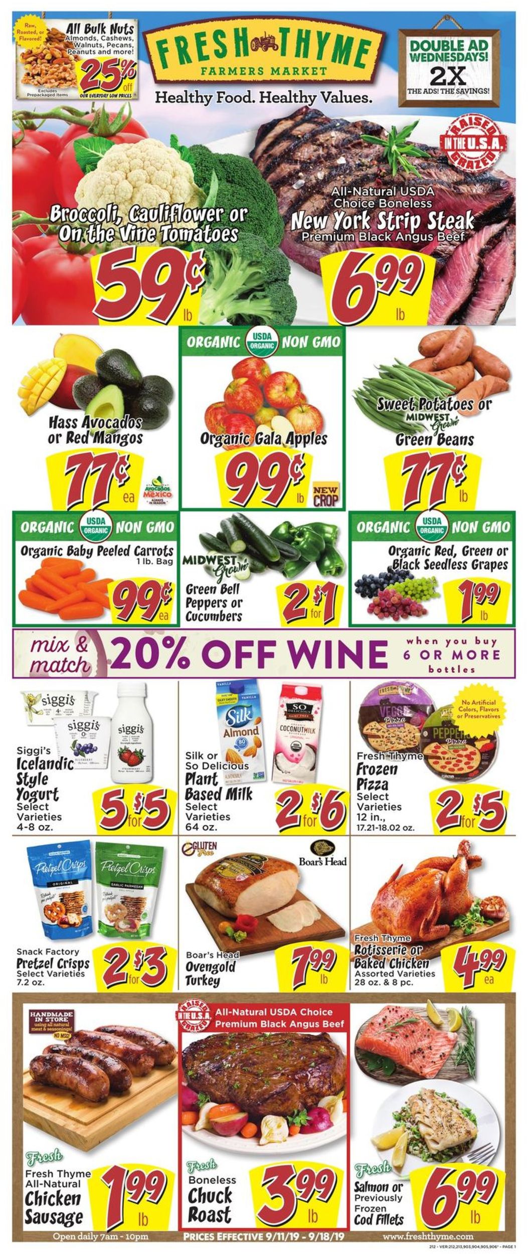 Fresh Thyme Ad from 09/11/2019