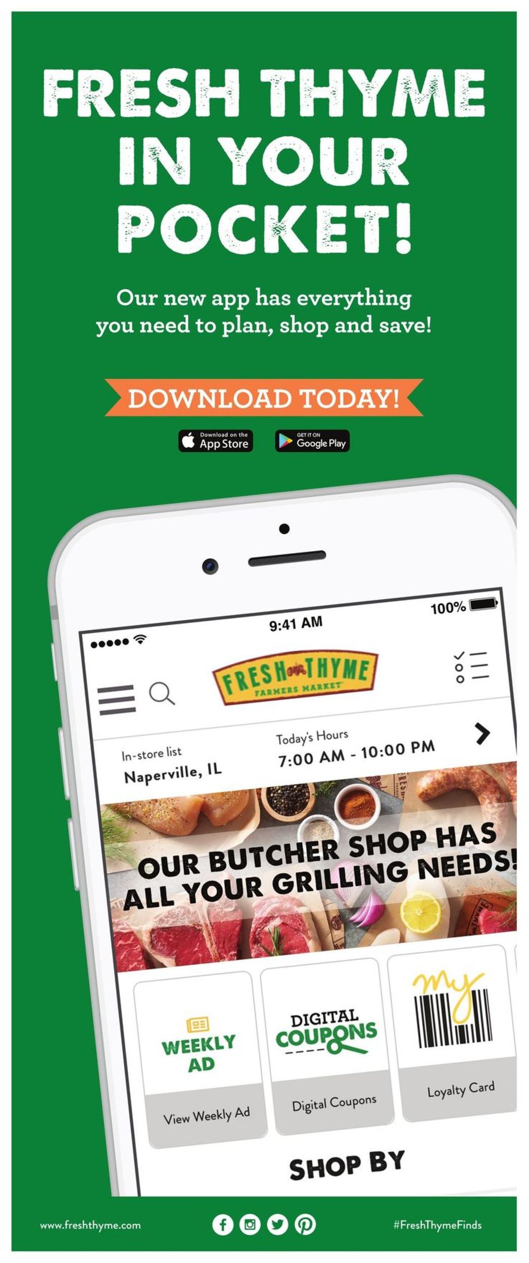 Fresh Thyme Ad from 10/02/2019