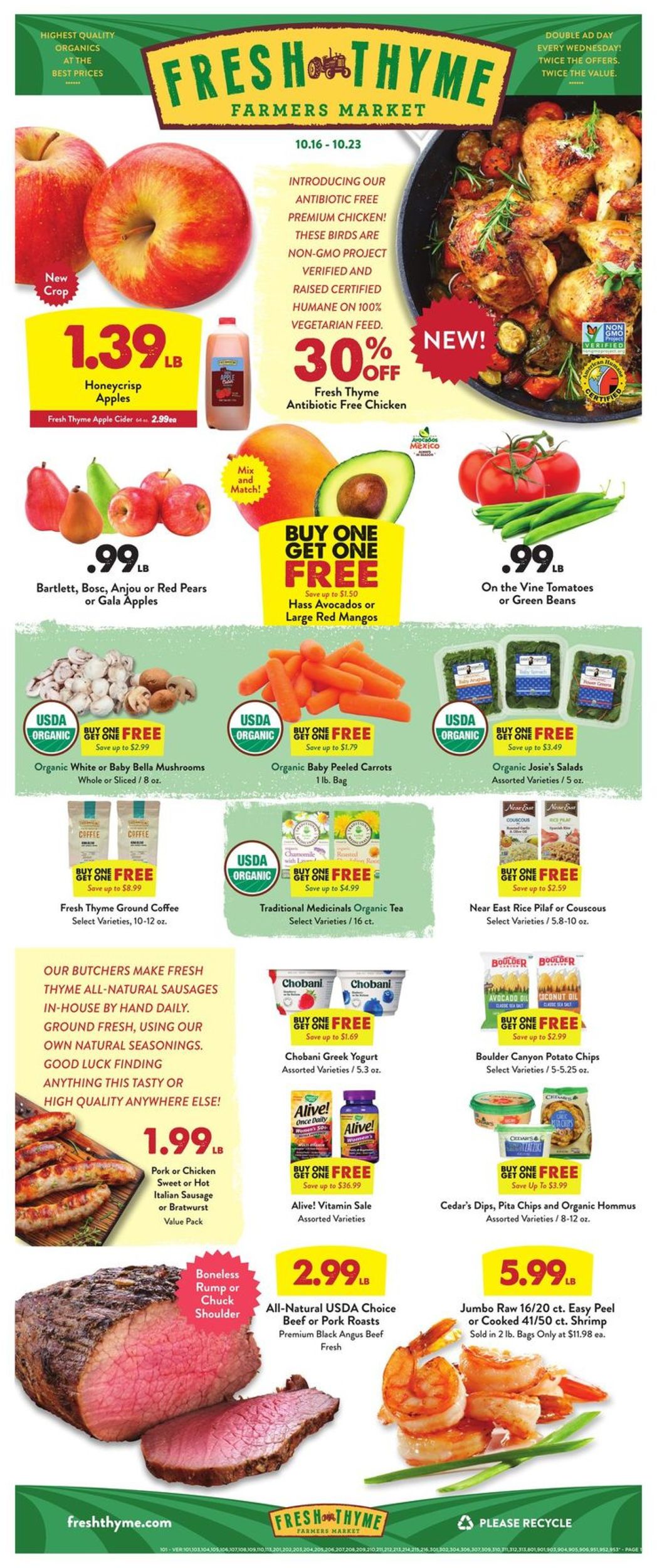 Fresh Thyme Ad from 10/16/2019