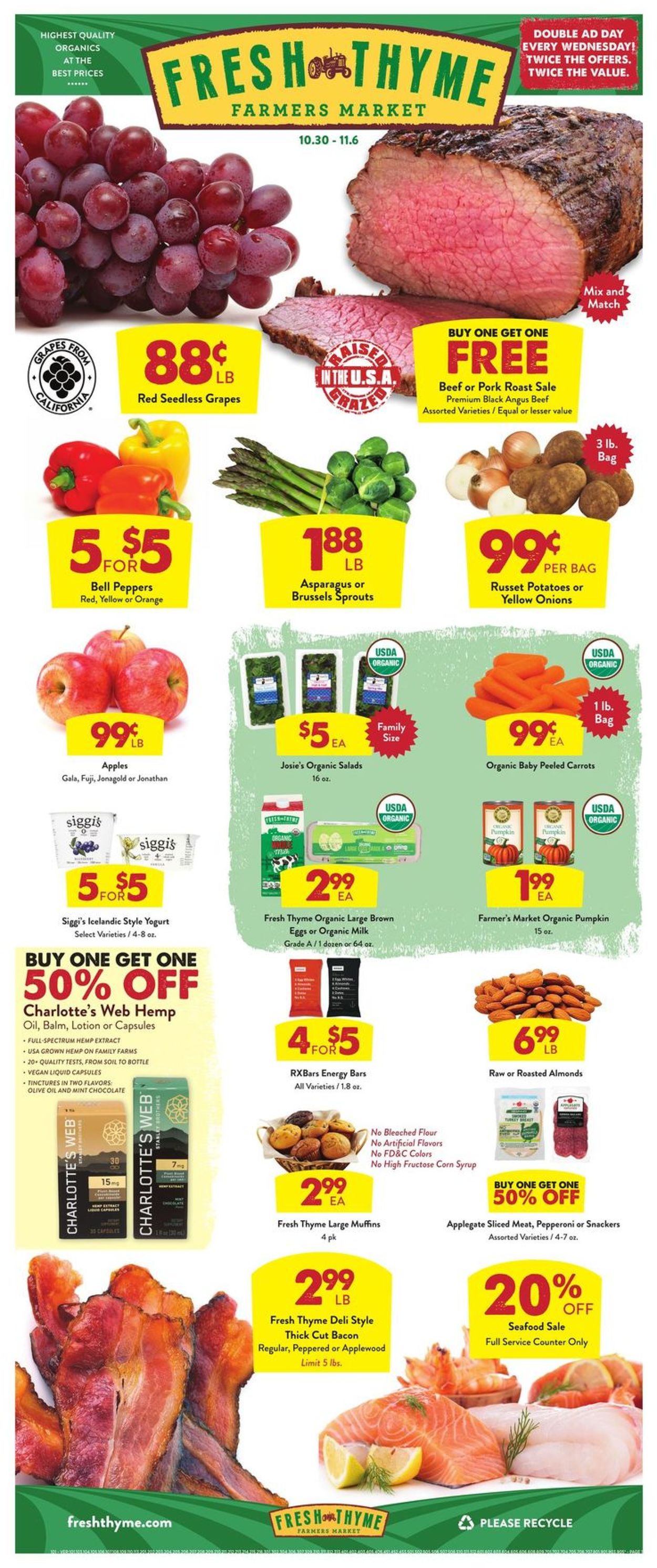 Fresh Thyme Ad from 10/30/2019