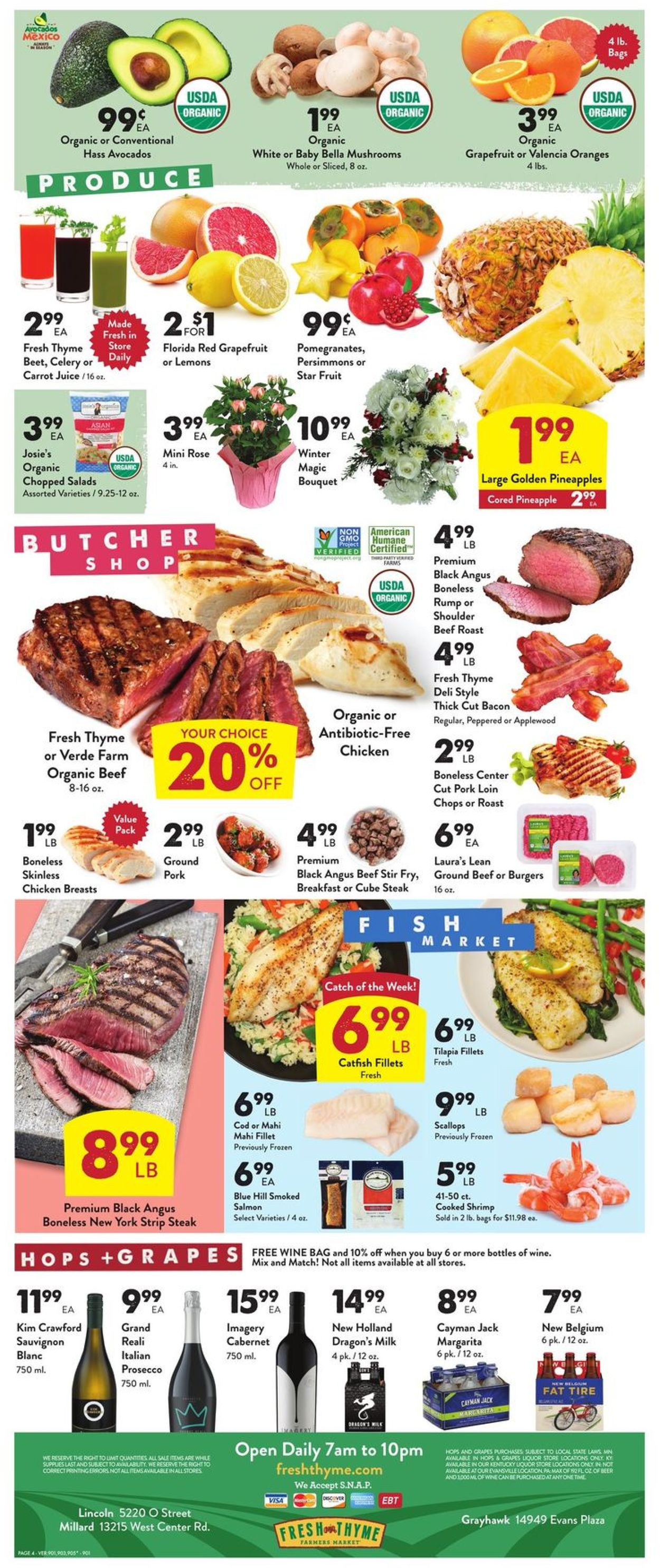 Fresh Thyme Ad from 12/04/2019