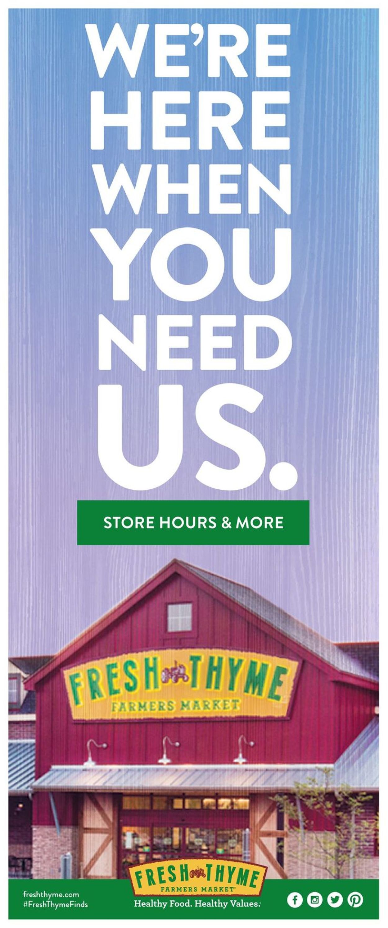 Fresh Thyme Ad from 03/18/2020