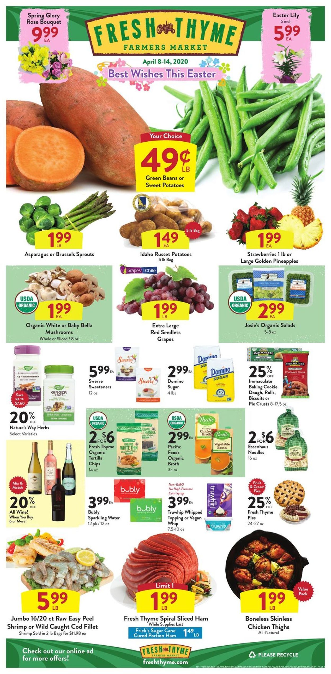 Fresh Thyme Ad from 04/08/2020