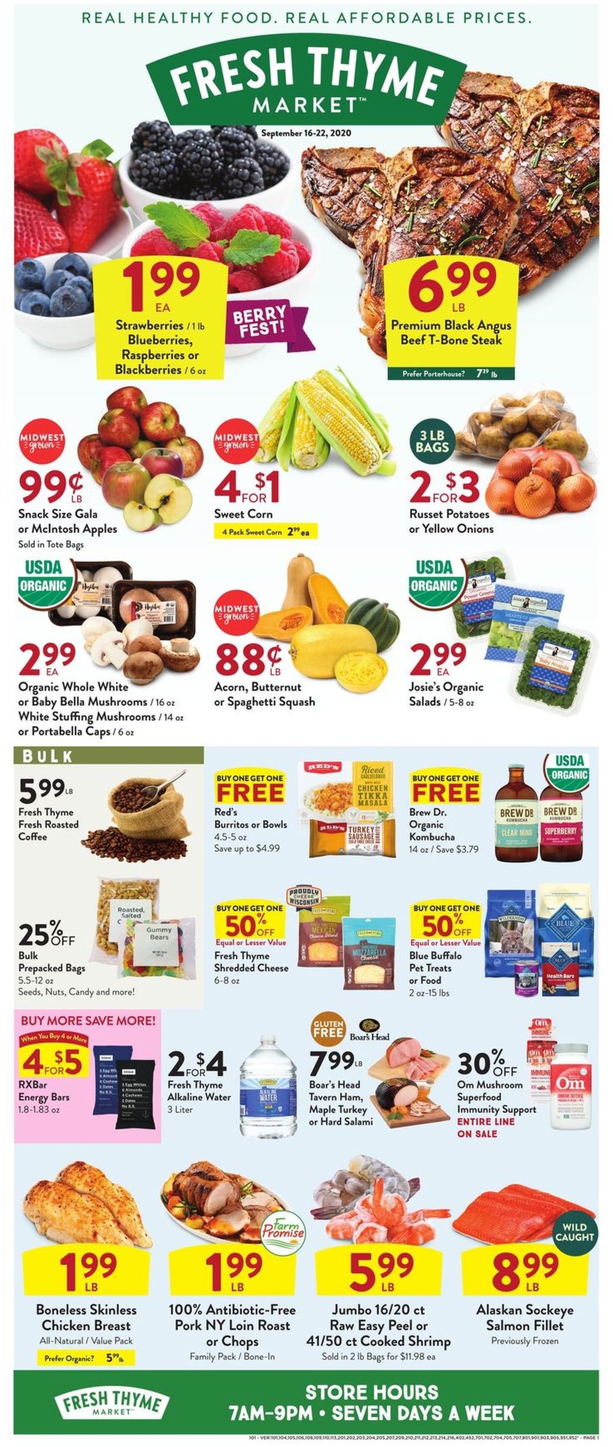 Fresh Thyme Ad from 09/16/2020