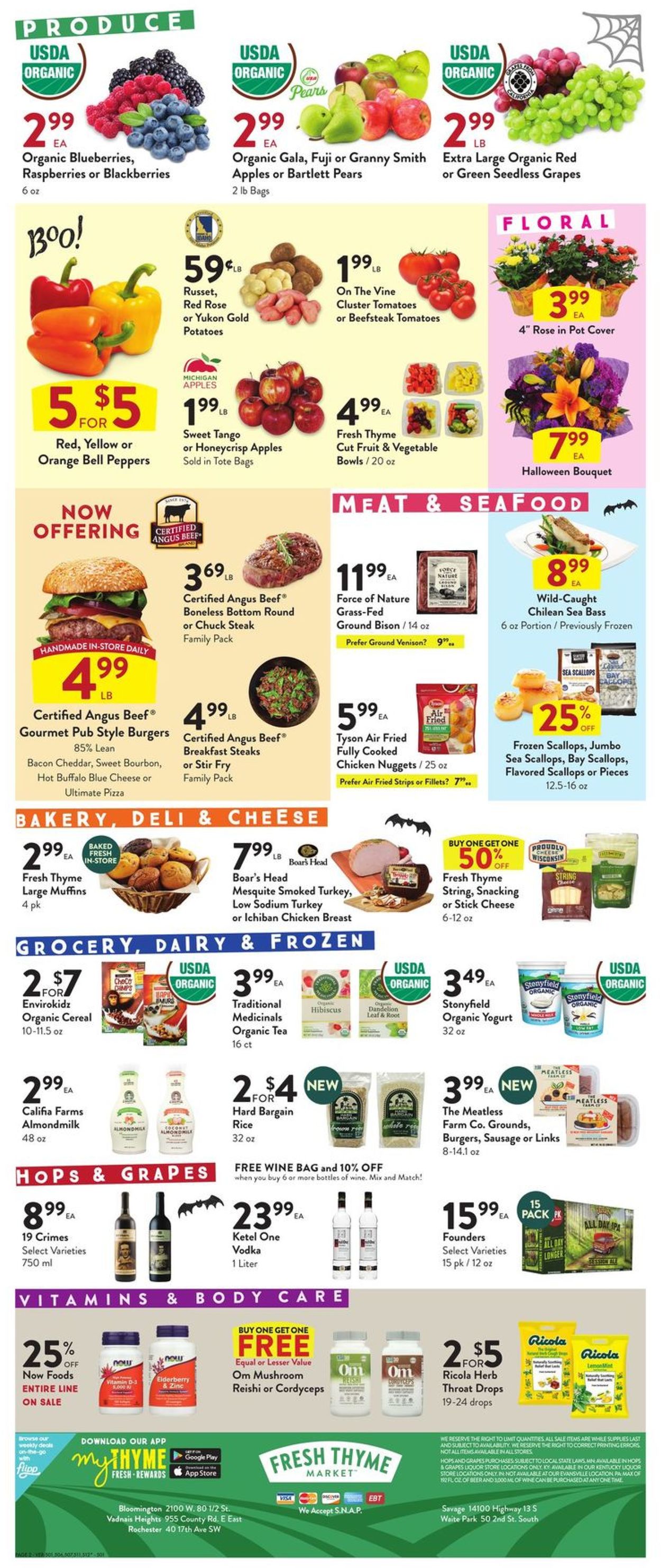 Fresh Thyme Ad from 10/28/2020