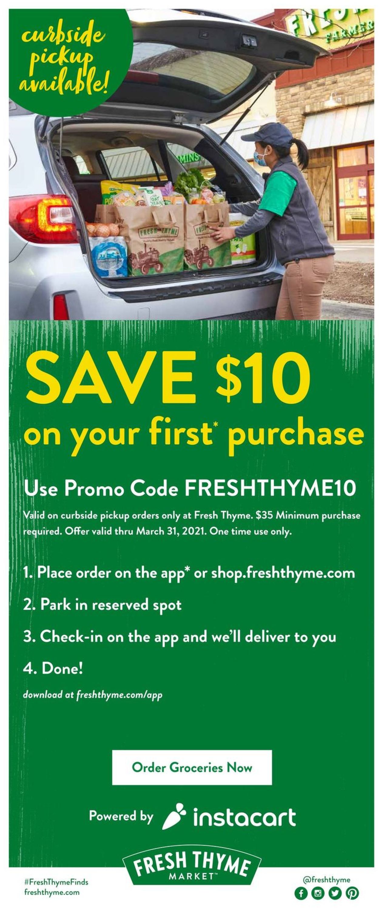 Fresh Thyme Ad from 01/13/2021
